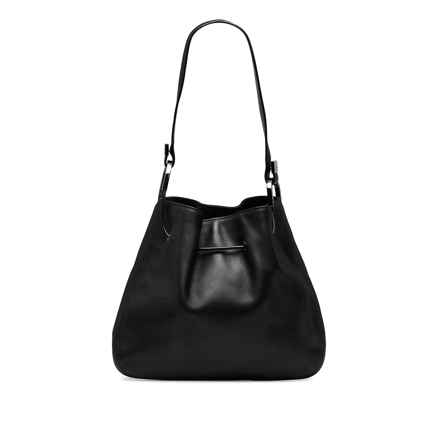 Gucci Drawstring SHG-RSAtpw Leather Calf Black Jewelry