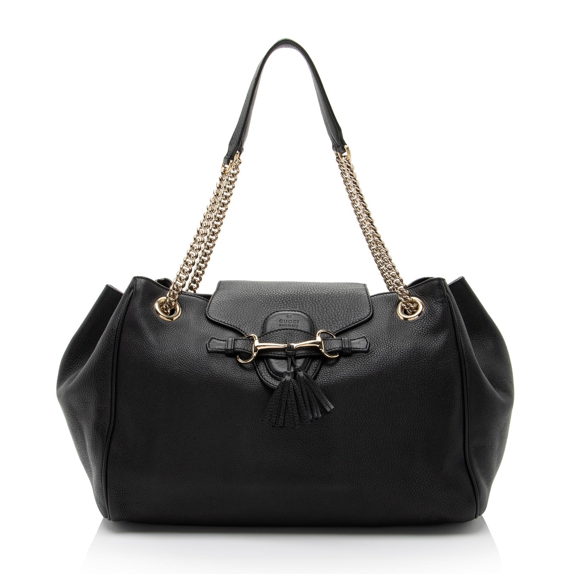 Gucci Emily Leather Black Shoulder Bag