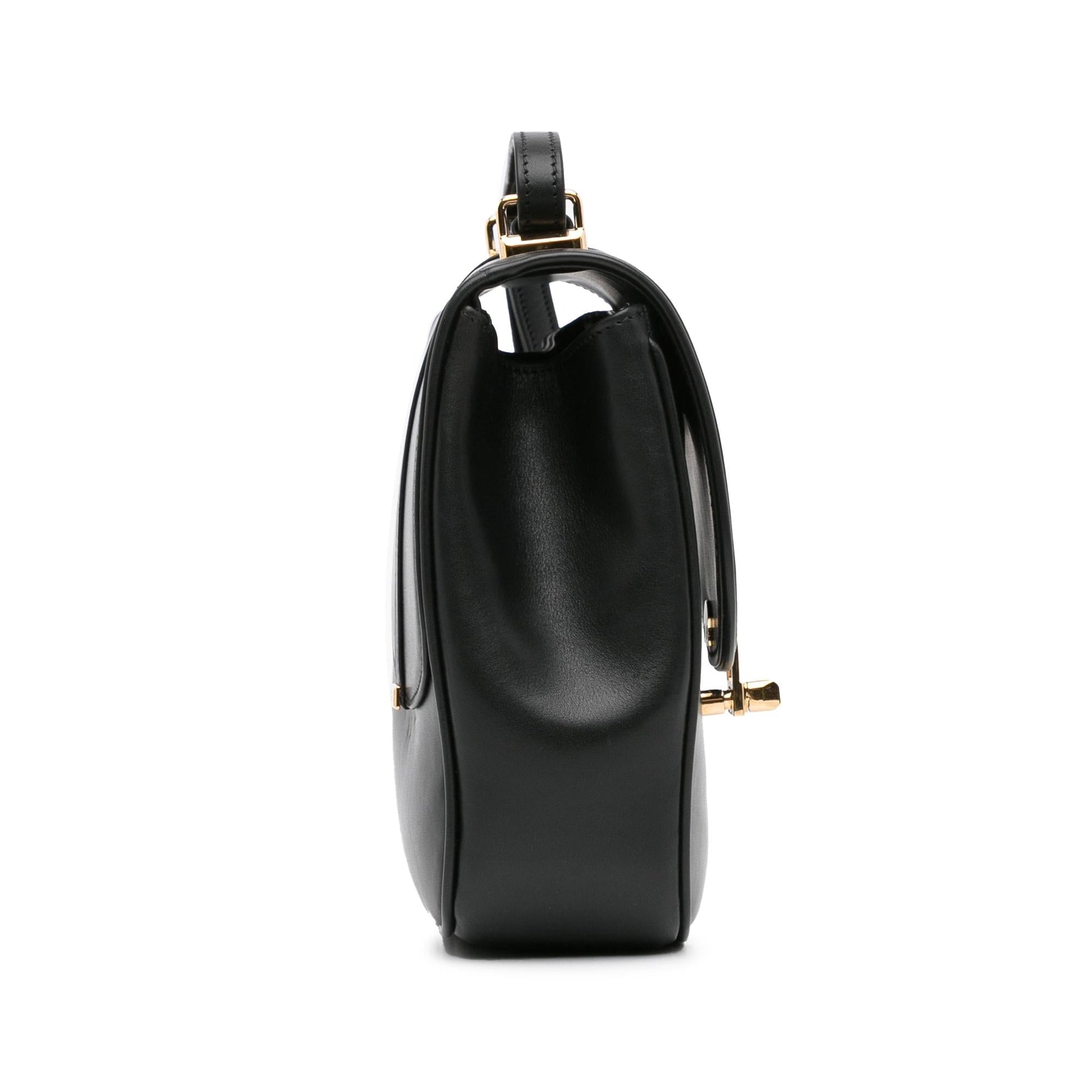 Gucci Equestrian SHG-YHWrQK Leather Calf Black Crossbody Bag