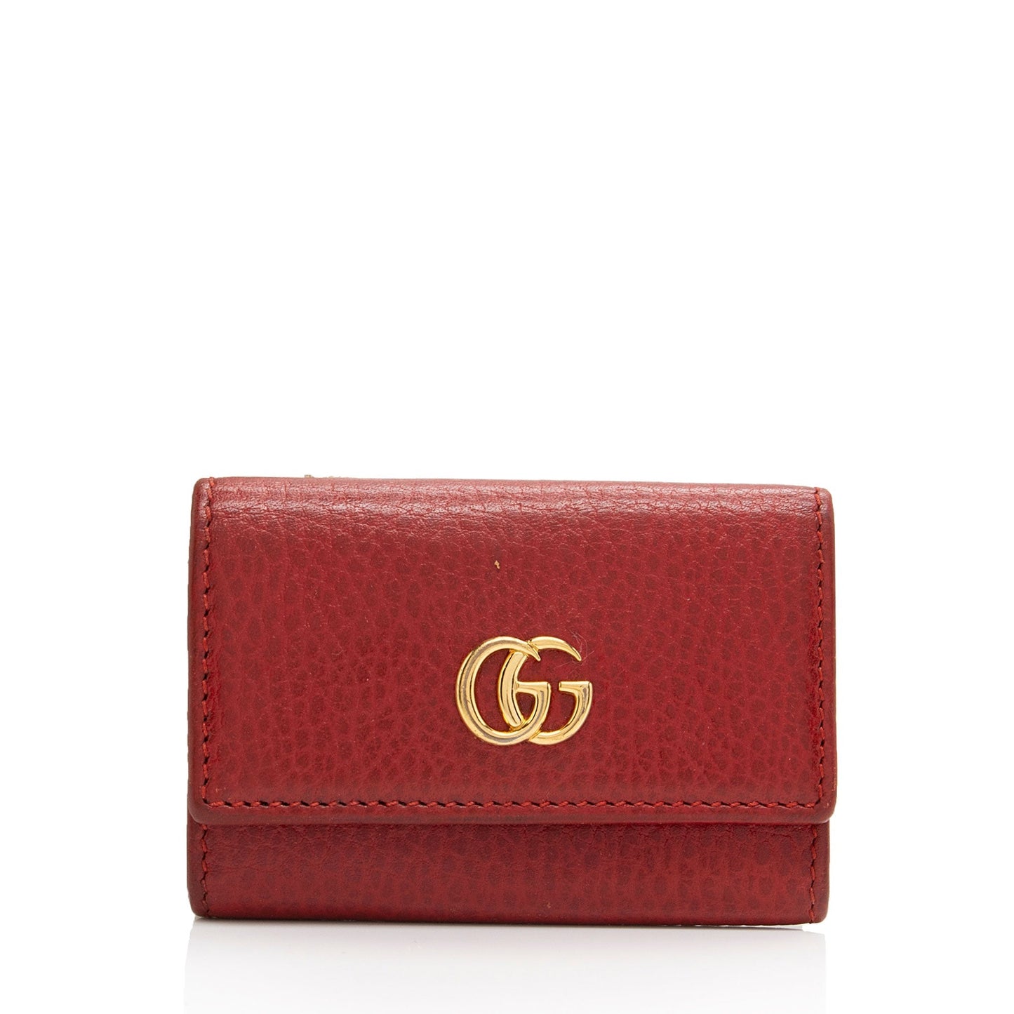 Gucci GG Marmont 6 Key Case Leather Red Accessory