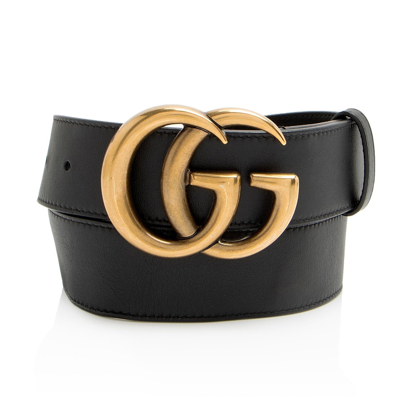 Gucci GG Marmont Belt - Size Leather Black Accessory Shf Yixqzo