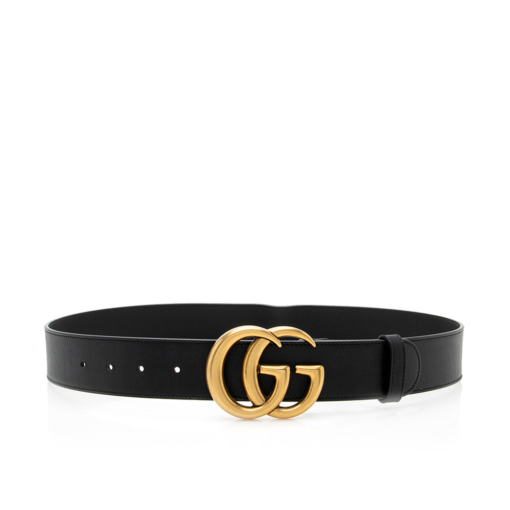 Gucci GG Marmont Belt - Size Leather Black Accessory Shf Er6Z4G