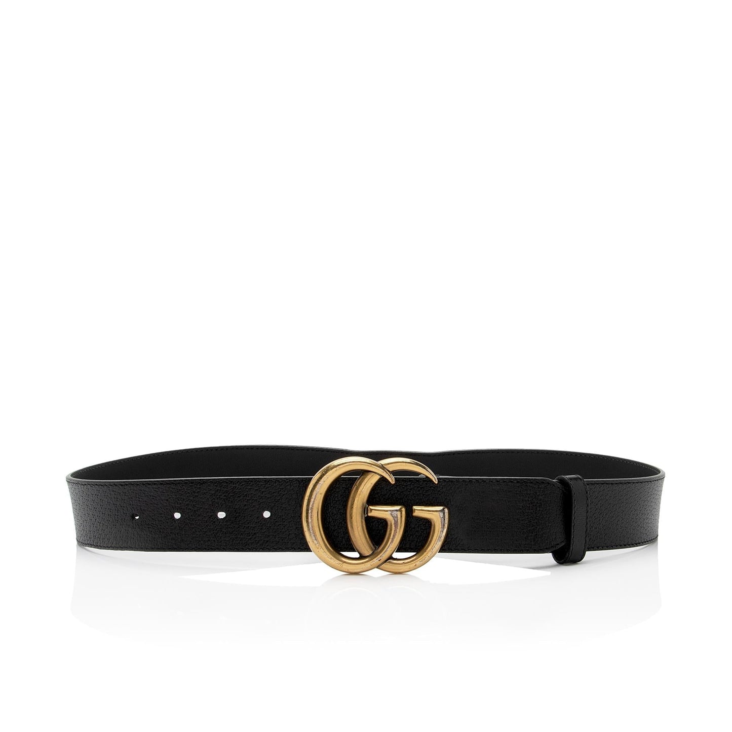 Gucci GG Marmont Belt - Size Leather Black Accessory Shf Qth5B1