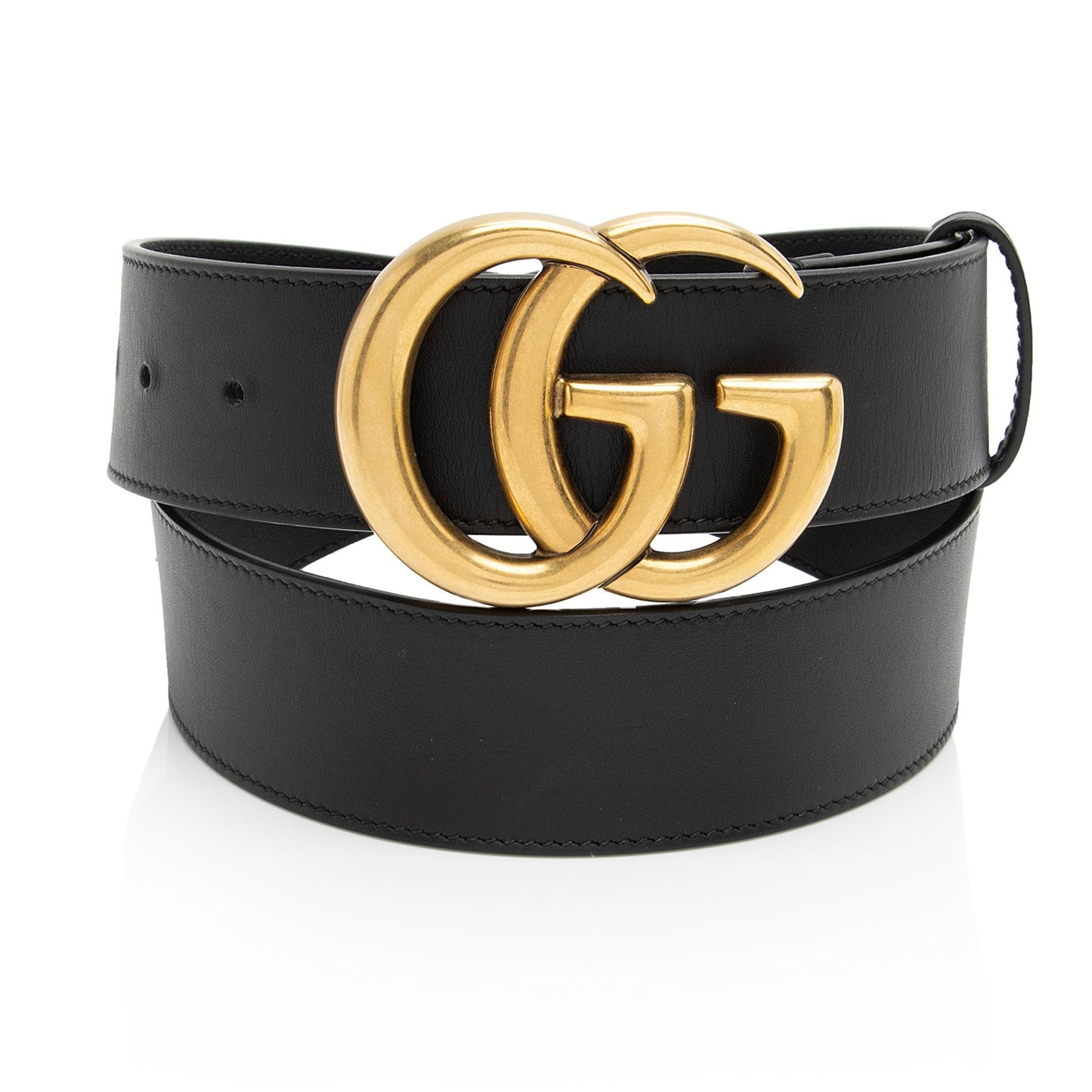 Gucci GG Marmont Belt - Size Leather Black Accessory