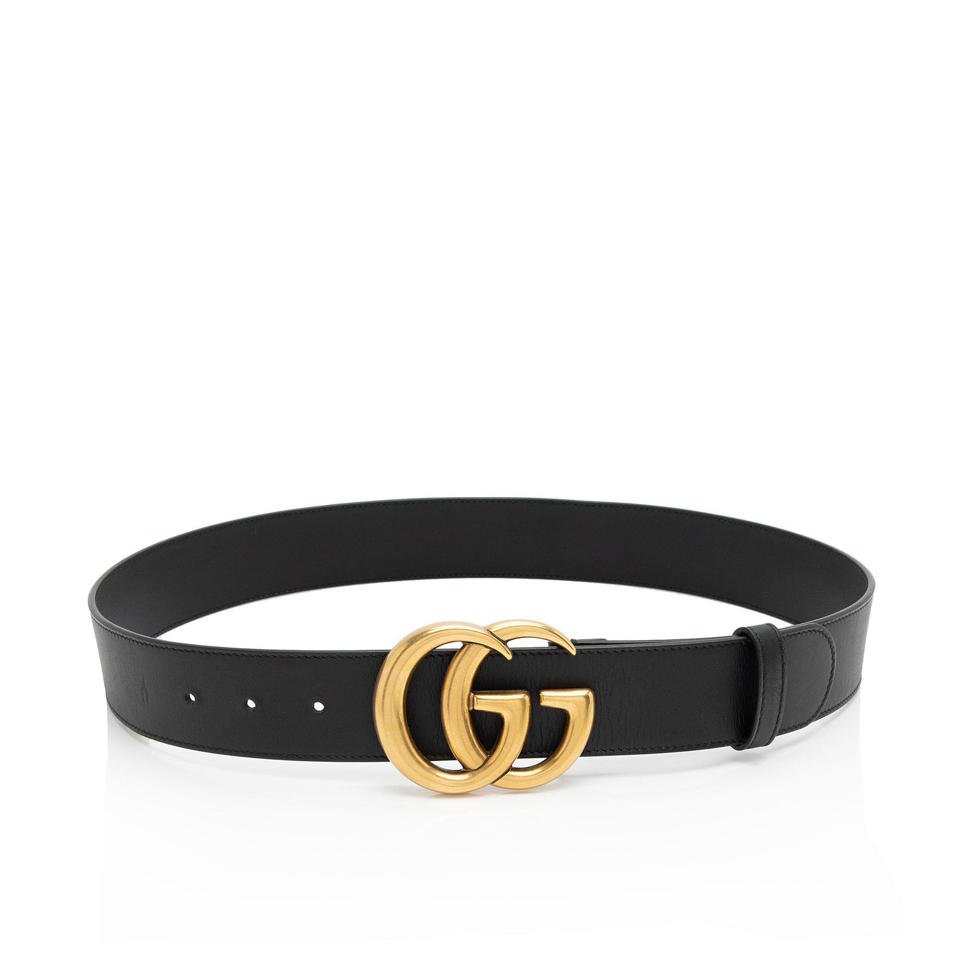 Gucci GG Marmont Belt - Size Leather Black Accessory