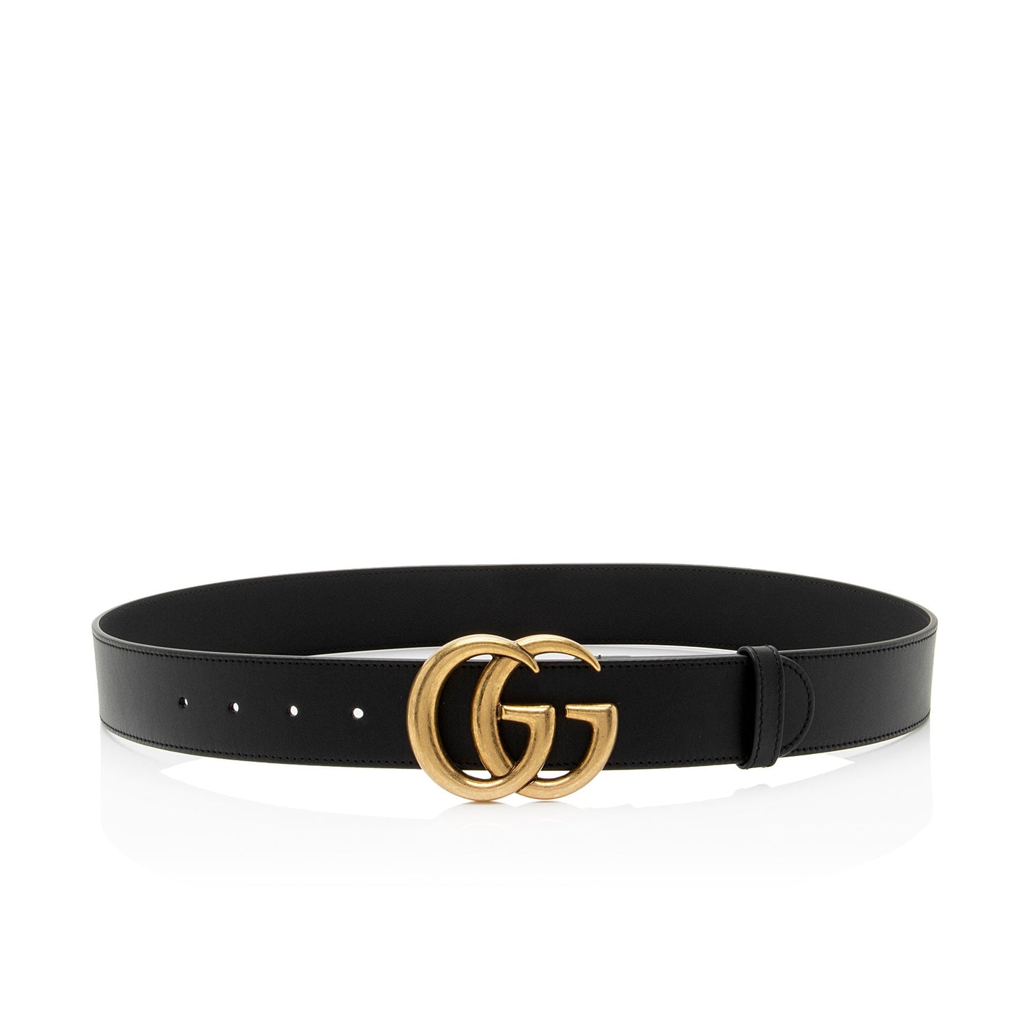 Gucci GG Marmont Belt - Size Leather Black Accessory Shf Nkrtni