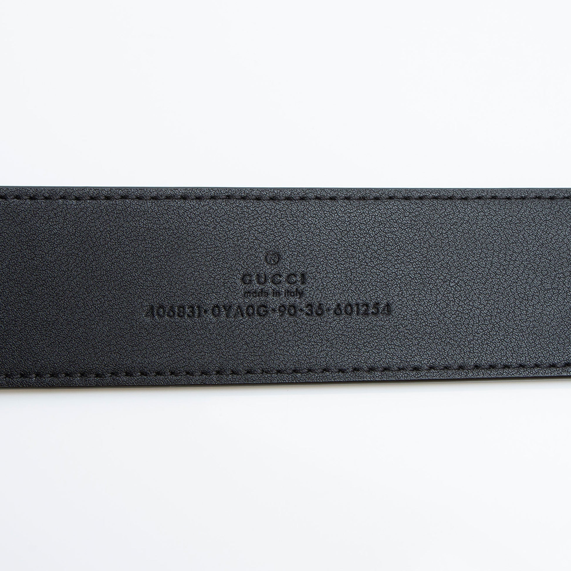 Gucci GG Marmont Belt - Size Leather Black Gold Accessory