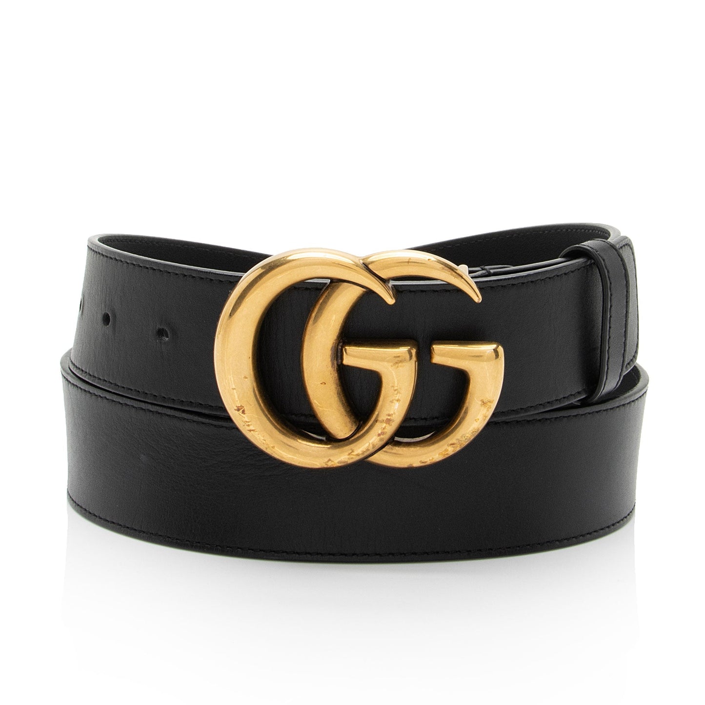 Gucci GG Marmont Belt - Size Leather Black Accessory Shf Rjdyjp