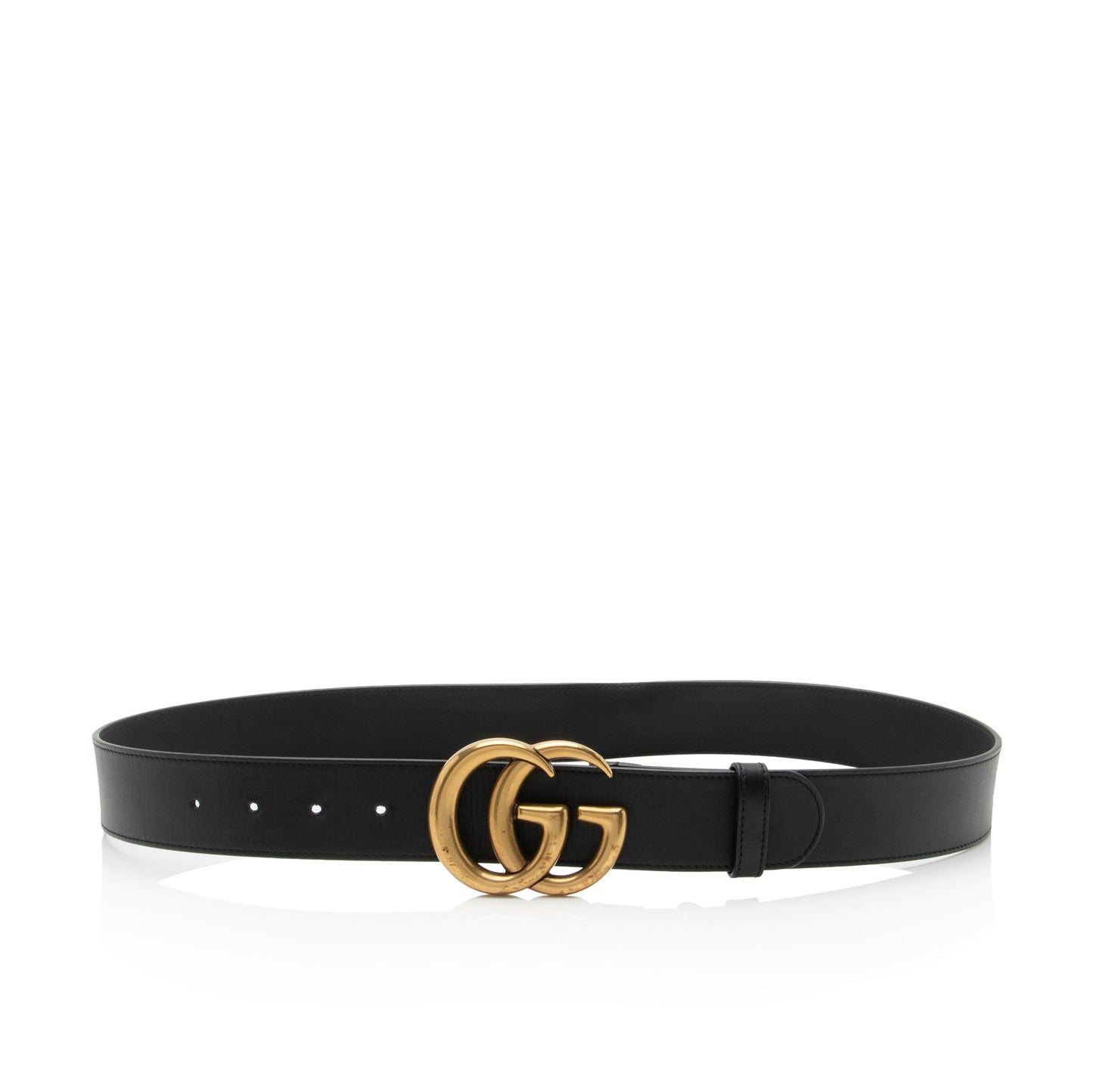 Gucci GG Marmont Belt - Size Leather Black Accessory Shf Rjdyjp