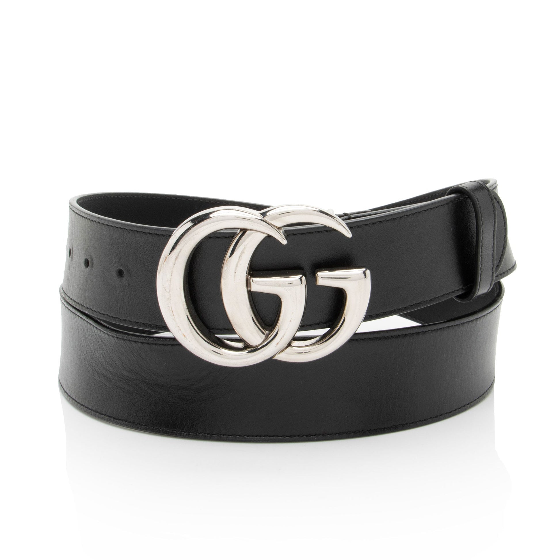 Gucci GG Marmont Belt - Size Leather Black Accessory 44 110