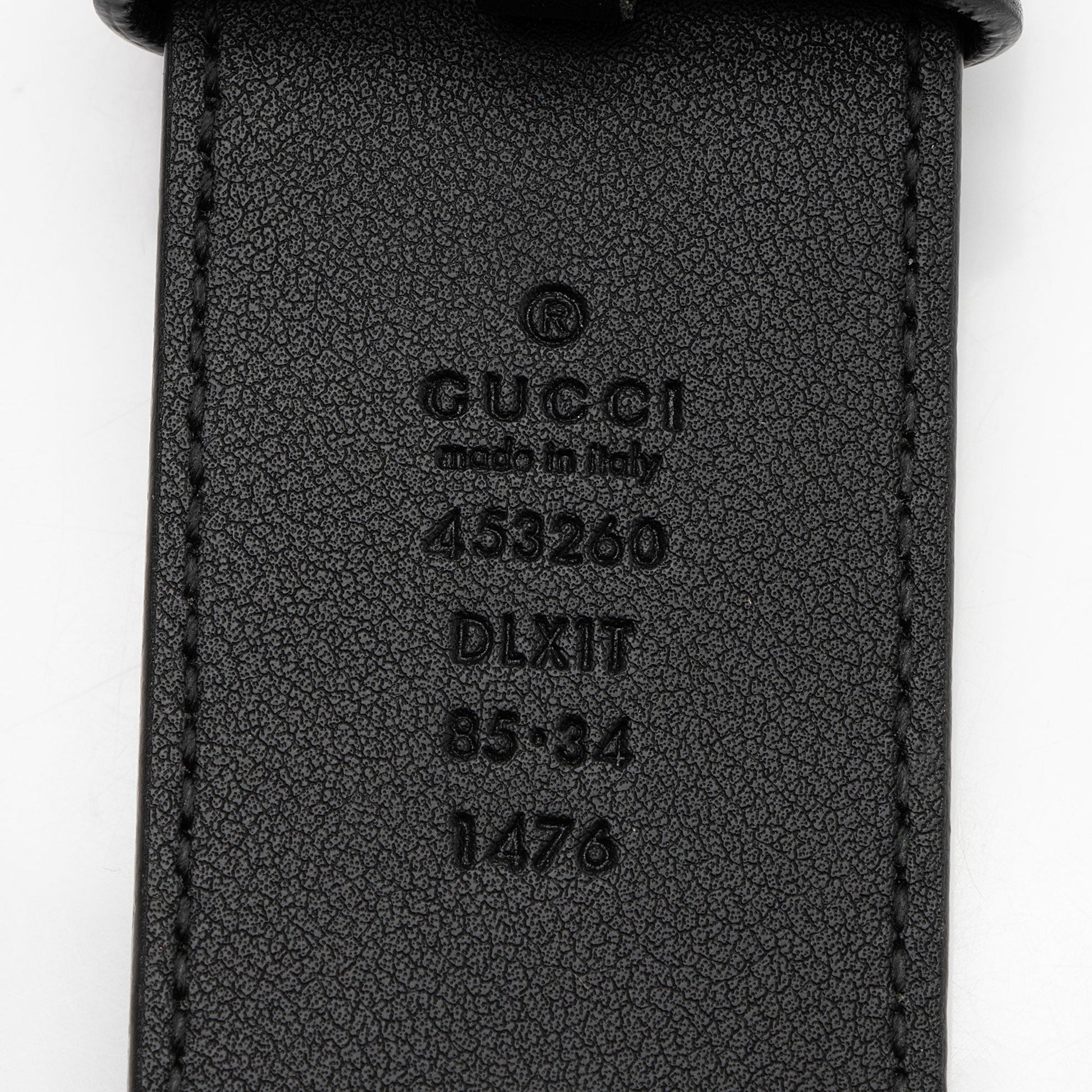 Gucci GG Marmont Pearl Wide Belt Leather Black Accessory