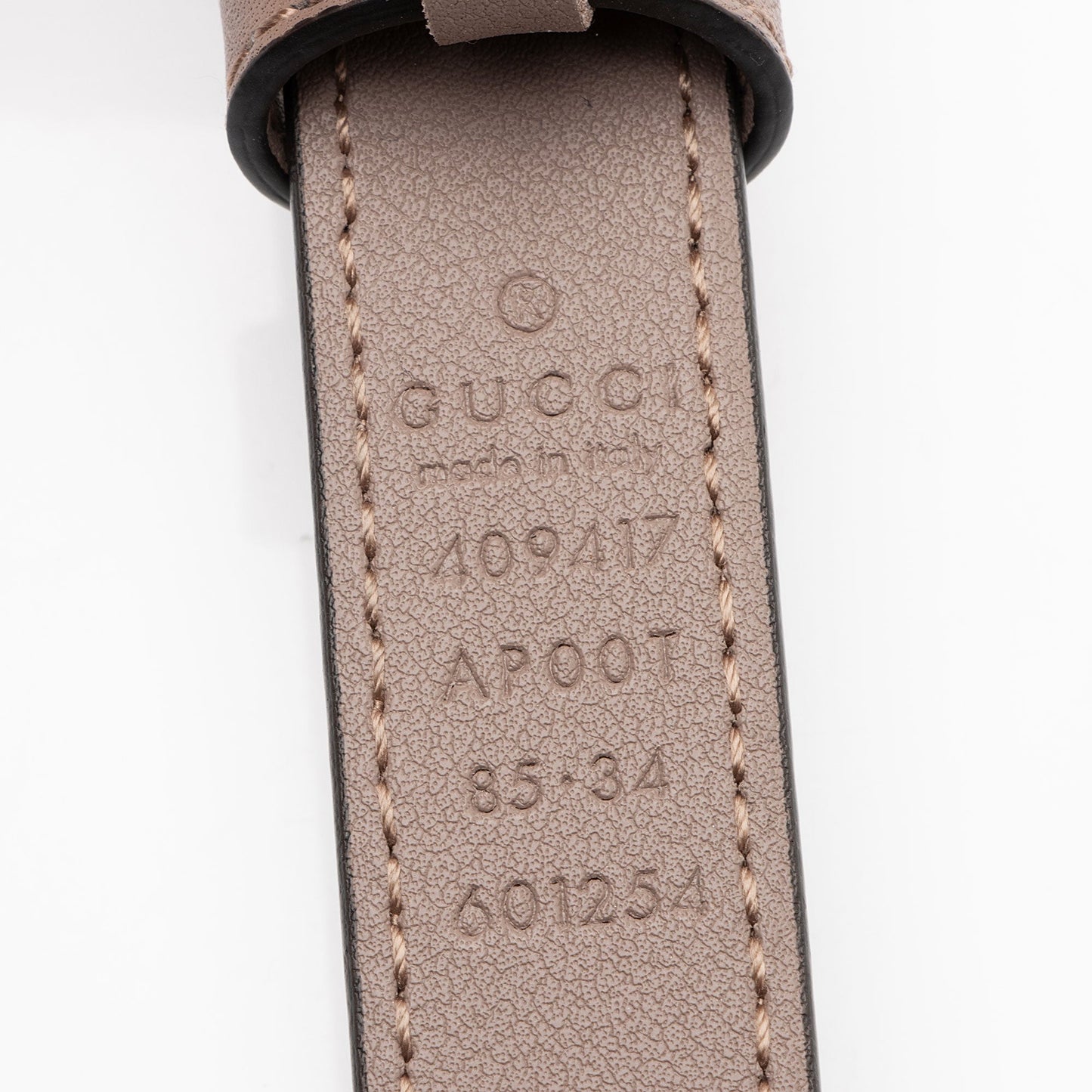 Gucci GG Marmont Slim Belt - Leather Beige Accessory