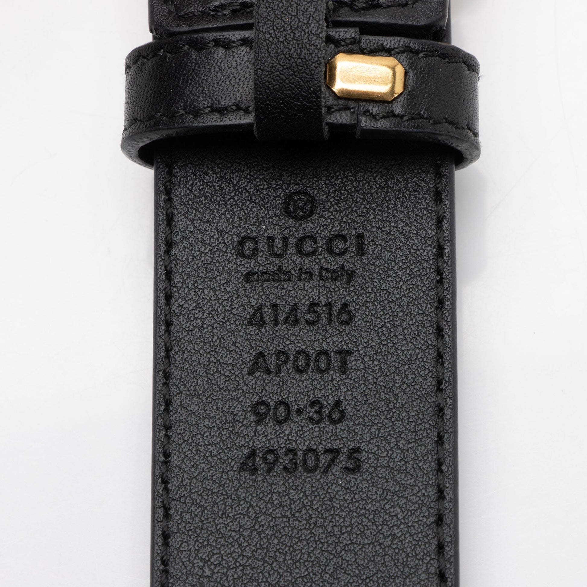 Gucci GG Marmont Slim Belt - Leather Black Accessory Shf Xxyczw