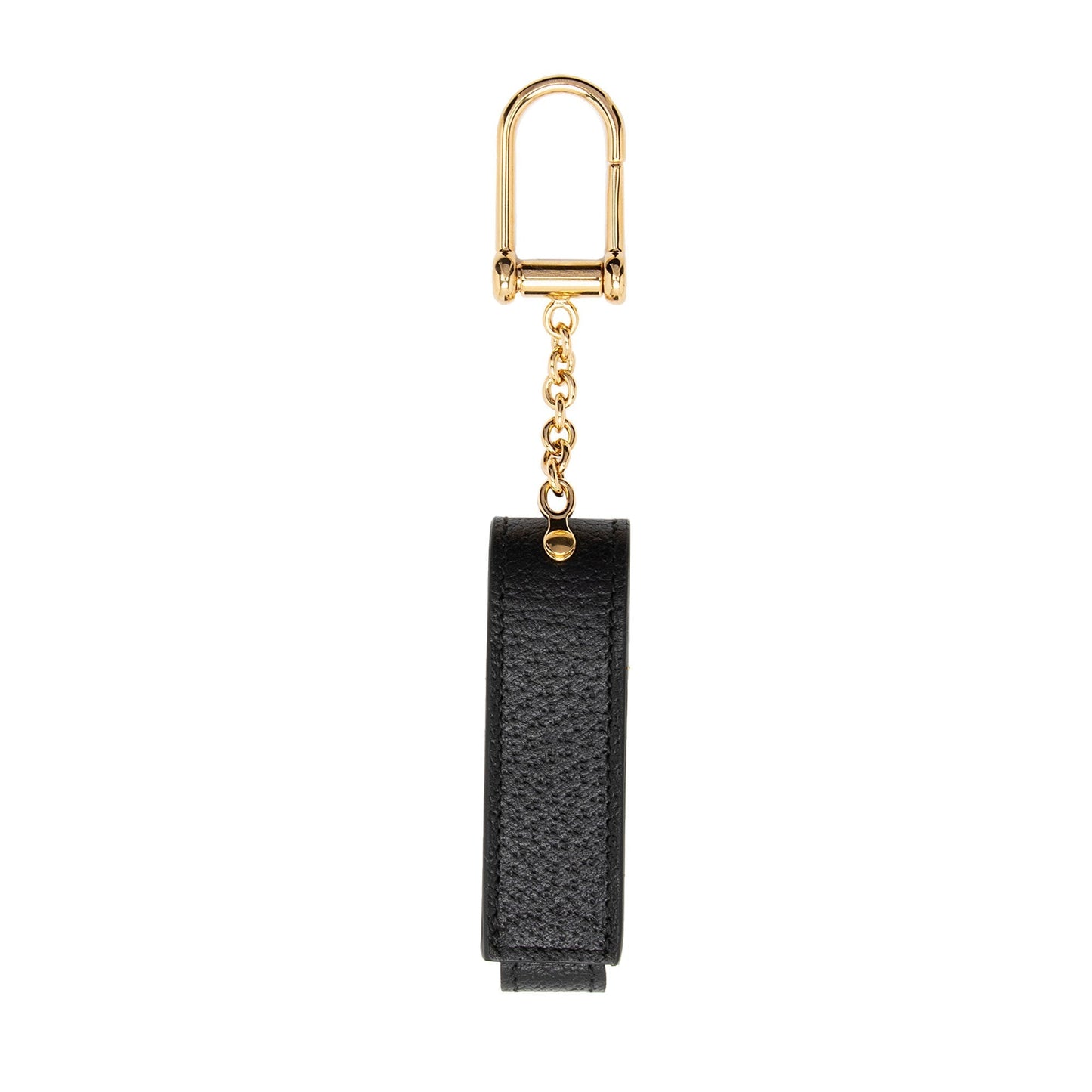Gucci GG Single Porte-Rouges Keychain SHF-zQNAoT Leather Black Accessory