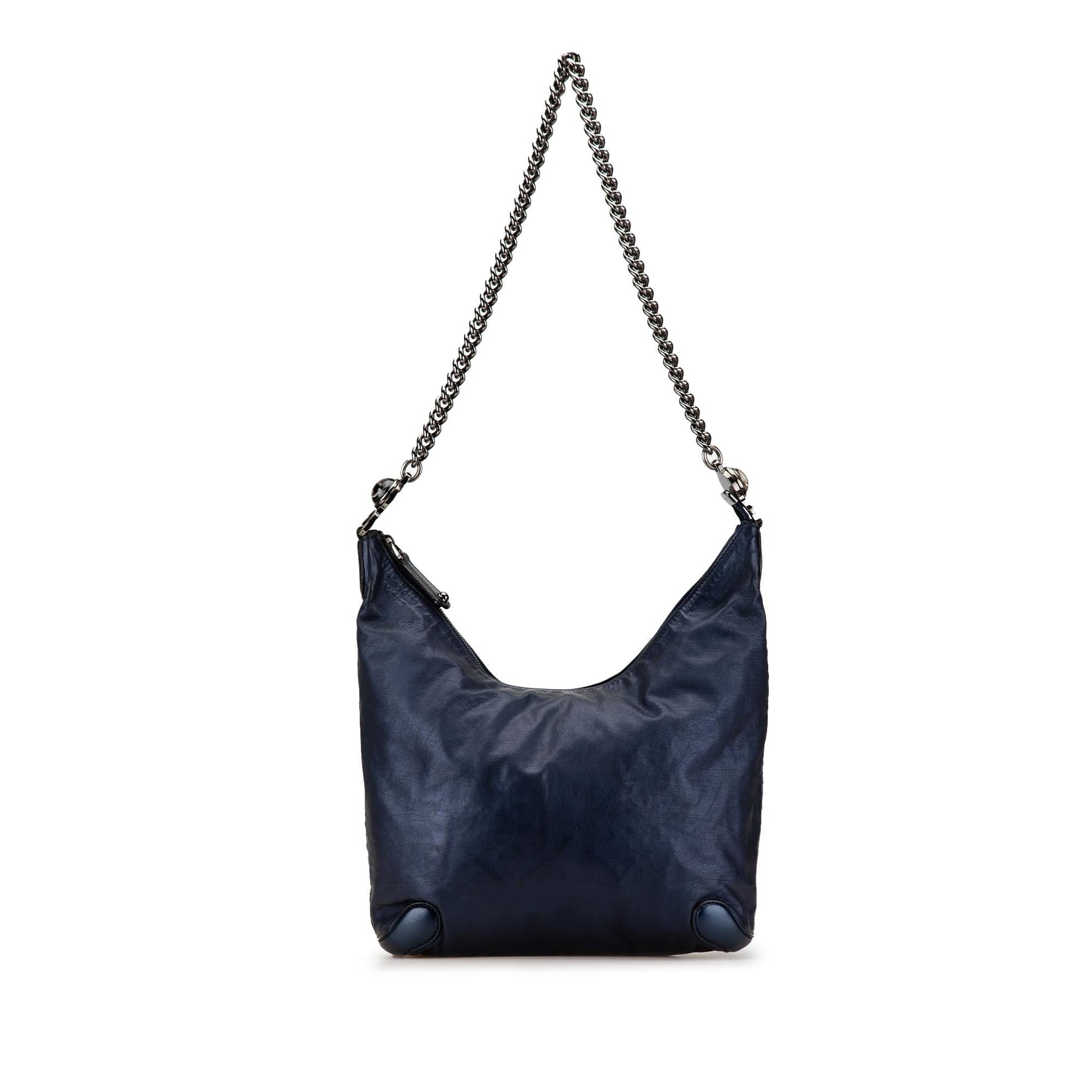 Gucci Galaxy SHG-WdXIT5 Leather Calf Blue Chain Shoulder Bag