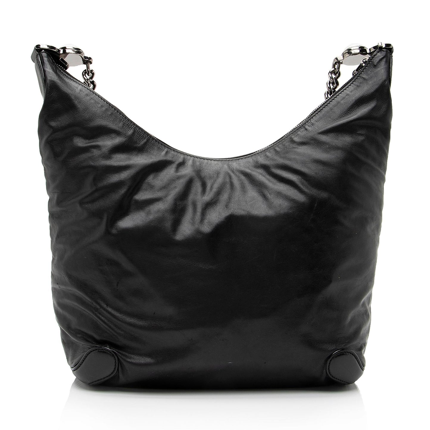 Gucci Galaxy SHF Leather Black Medium Chain Shoulder Bag