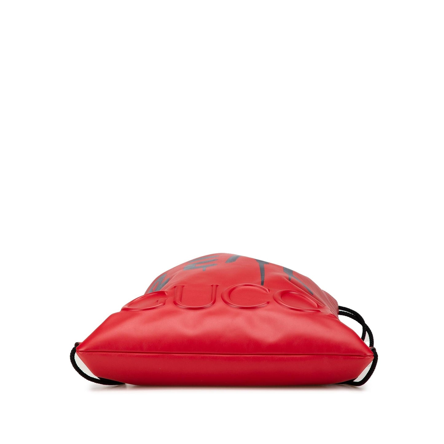 Gucci Ghost Drawstring Backpack Leather Calf Red Jewelry Drawstring Backpack