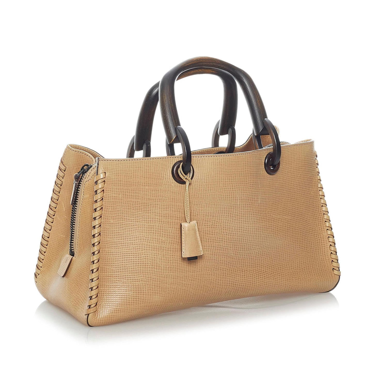 Gucci SHG Leather Calf Black Brown Satchel Bag