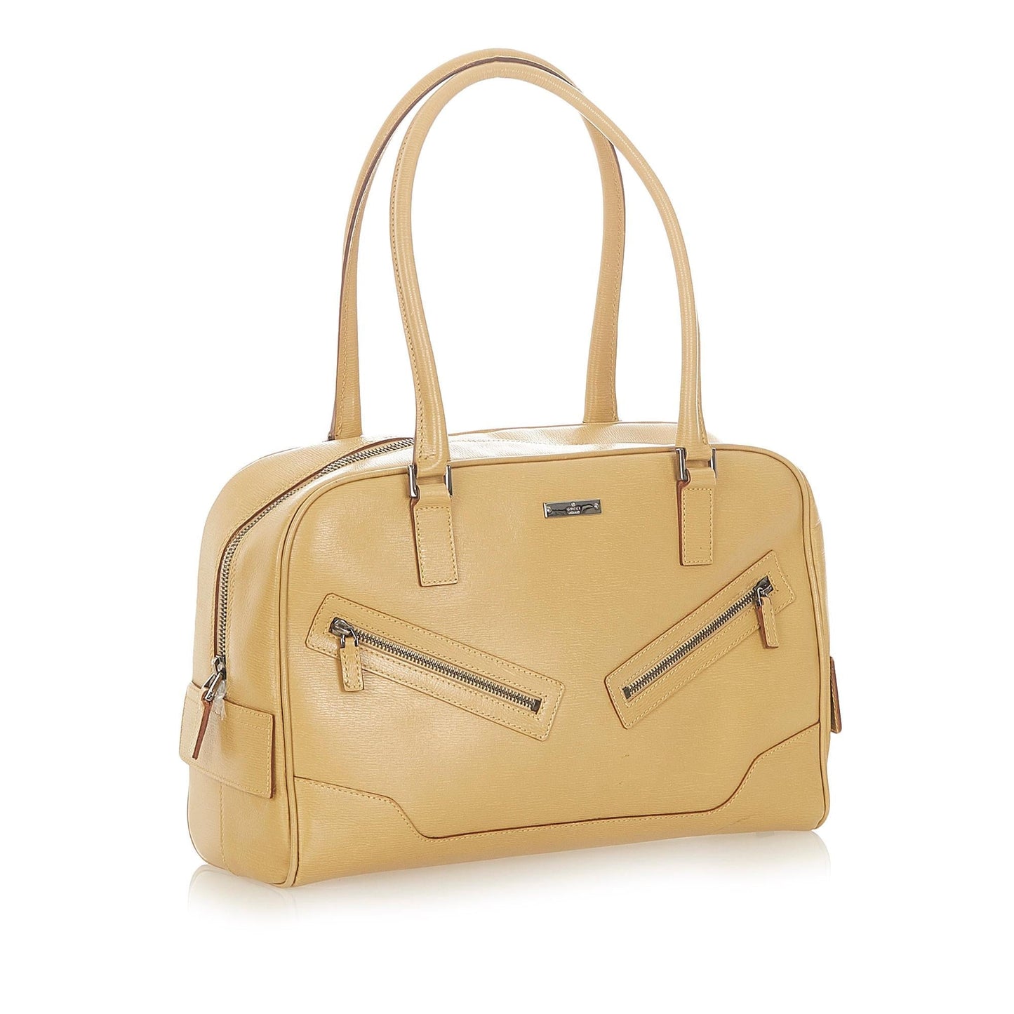Gucci SHG Leather Calf Brown Satchel Bag 6