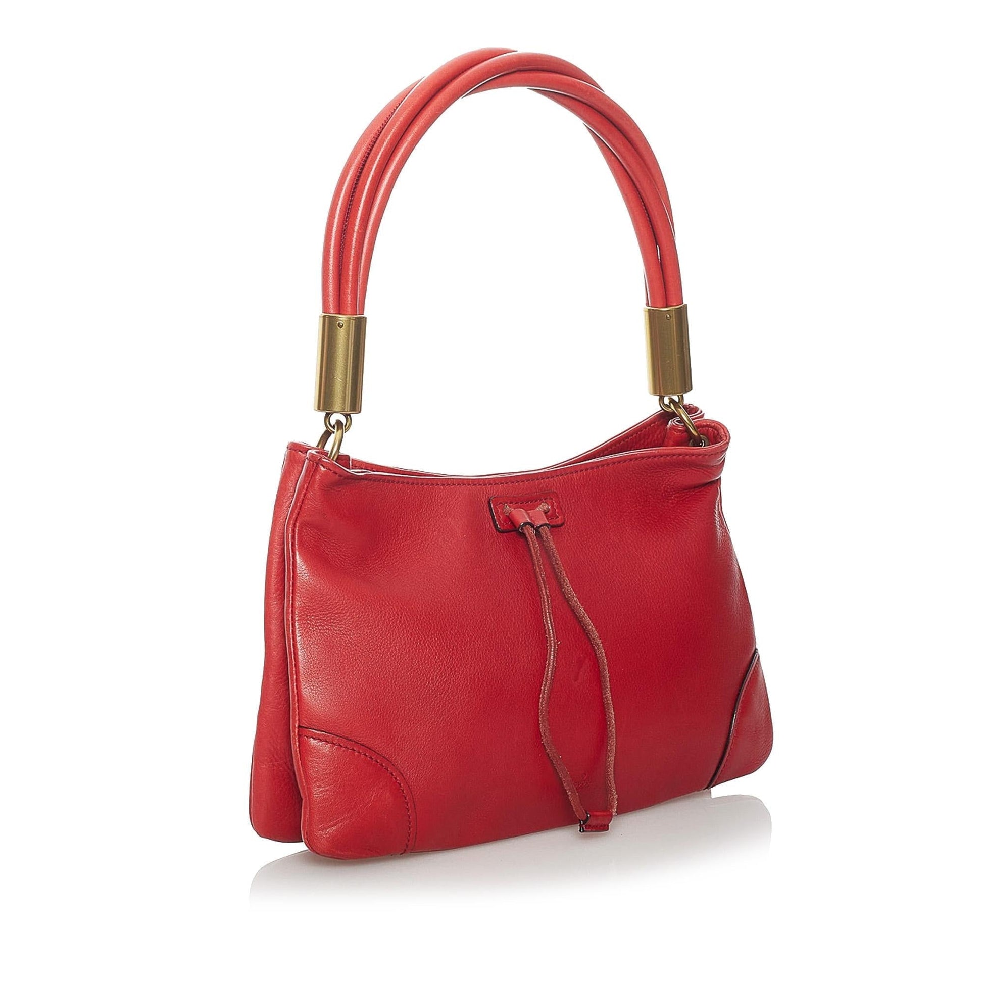 Gucci SHG-nX0jmU Leather Calf Red Satchel Bag