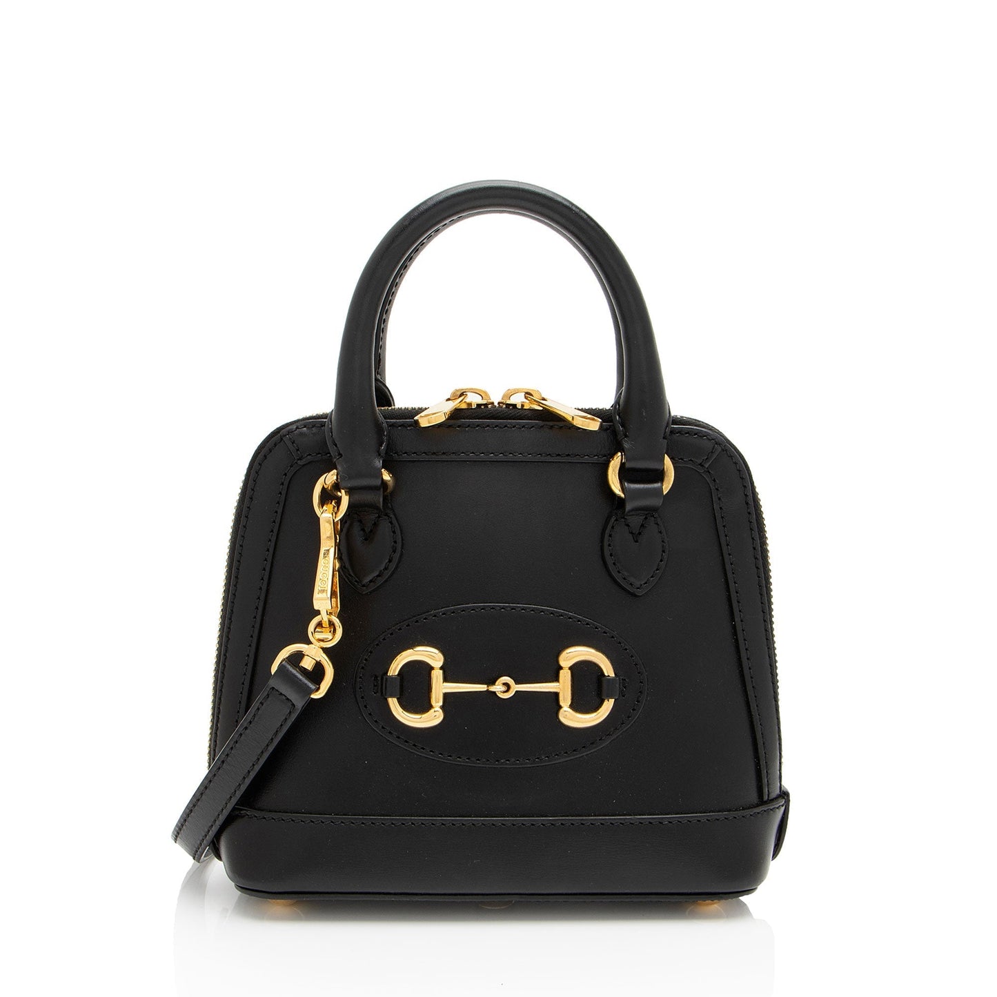 Gucci Horsebit Leather Black Mini Satchel Bag