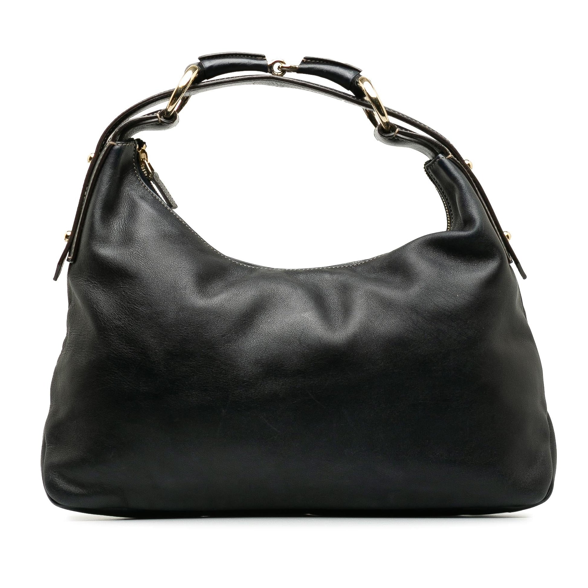 Gucci Horsebit SHG-g2QHkt Leather Calf Black Shoulder Bag