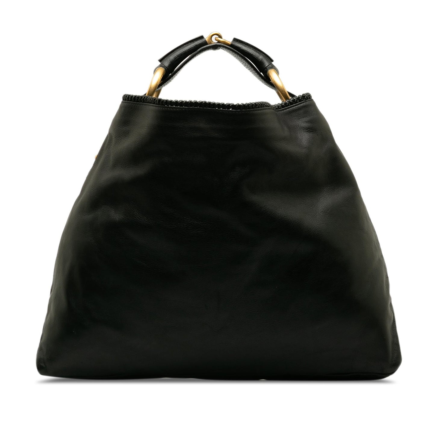 Gucci Horsebit SHG-RQo3jb Leather Calf Black Shoulder Bag