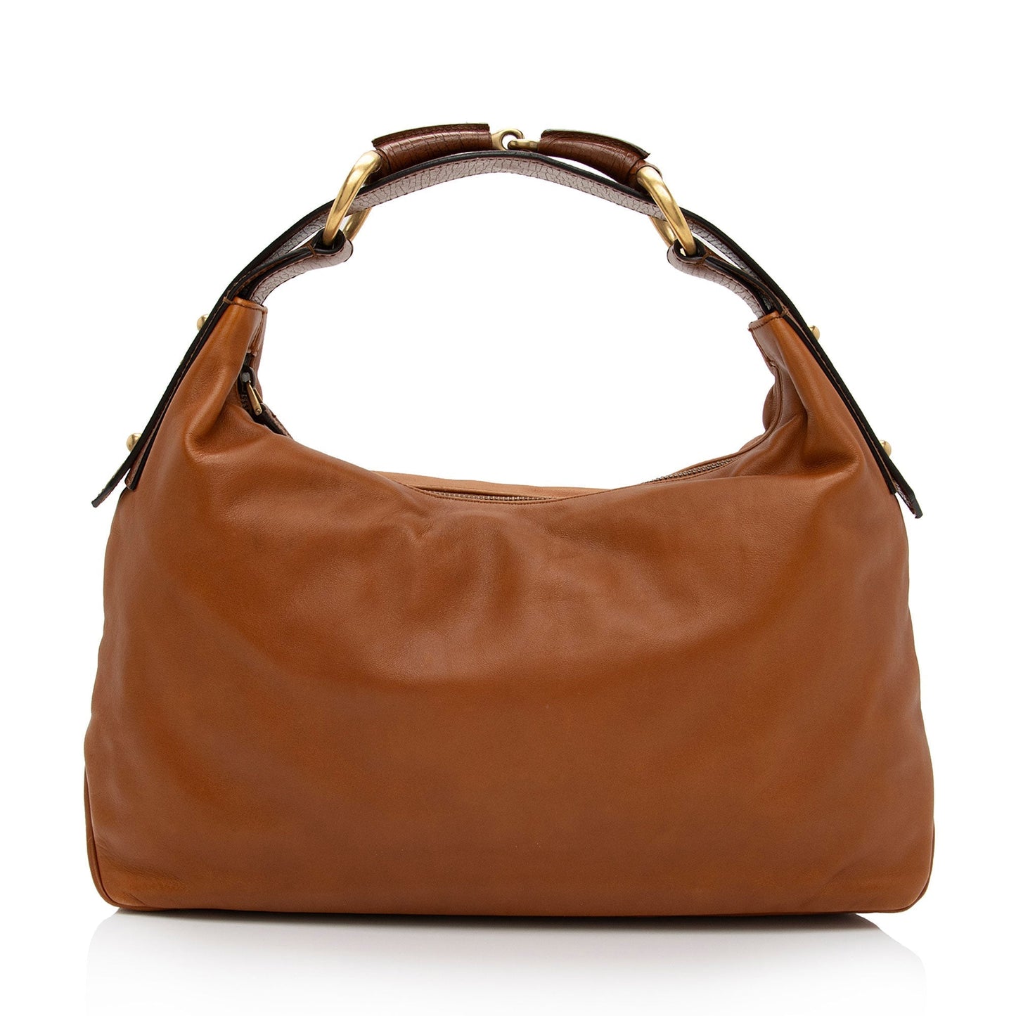 Gucci Horsebit SHF-WR9LR9 Leather Brown Medium Shoulder Bag