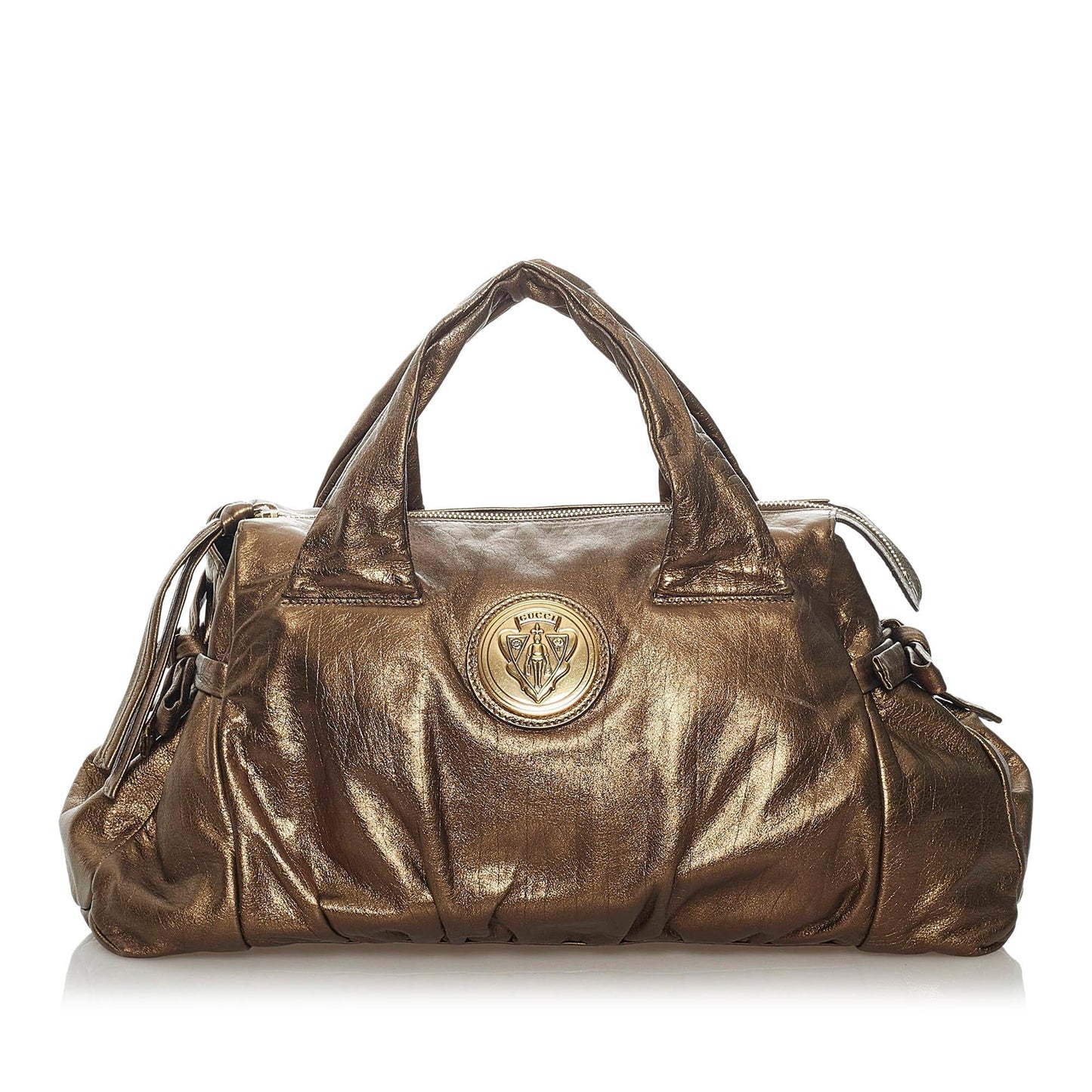 Gucci Hysteria SHG Leather Calf Brown Satchel Bag