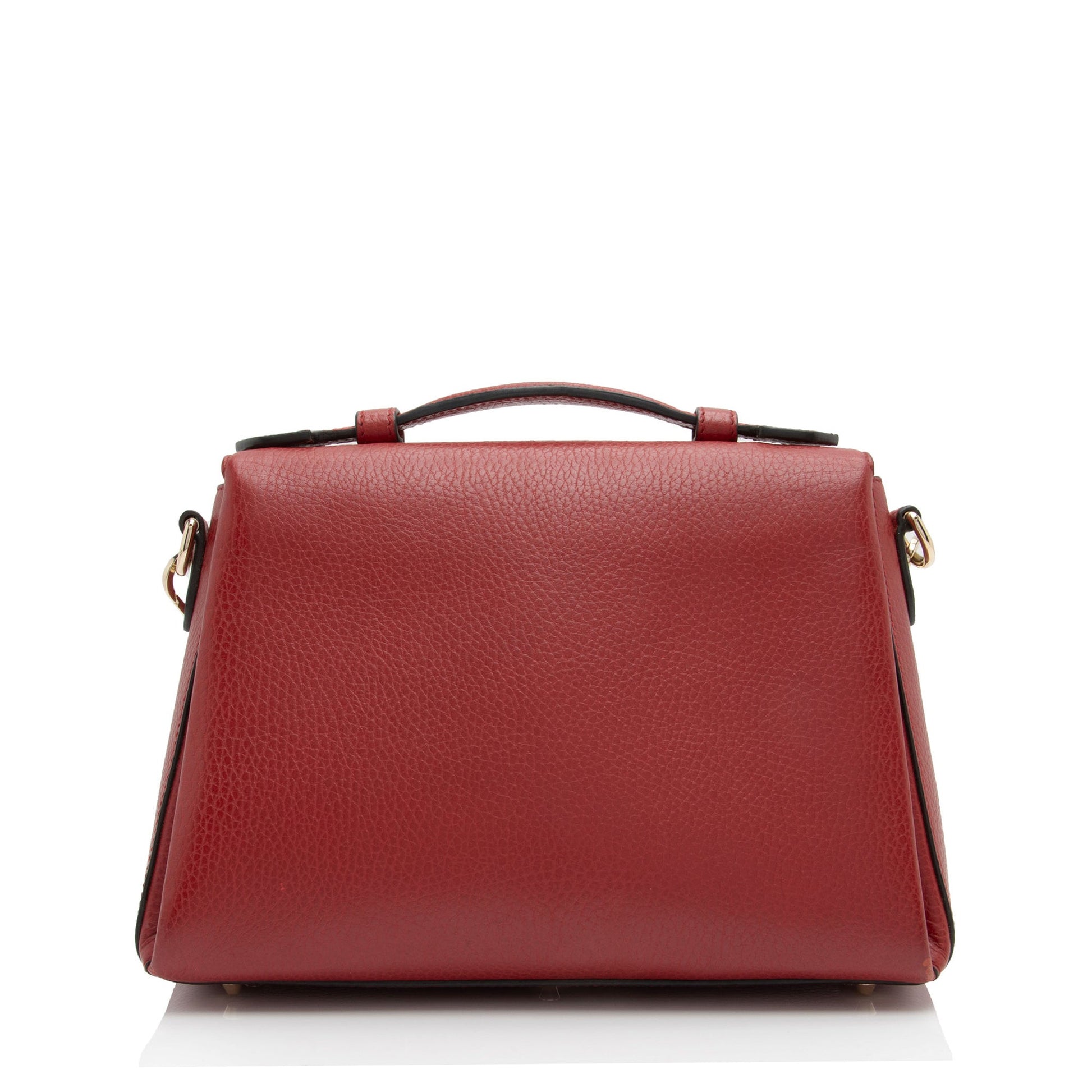 Gucci Interlocking G Top Handle Leather Calfskin Red Small Crossbody Bag