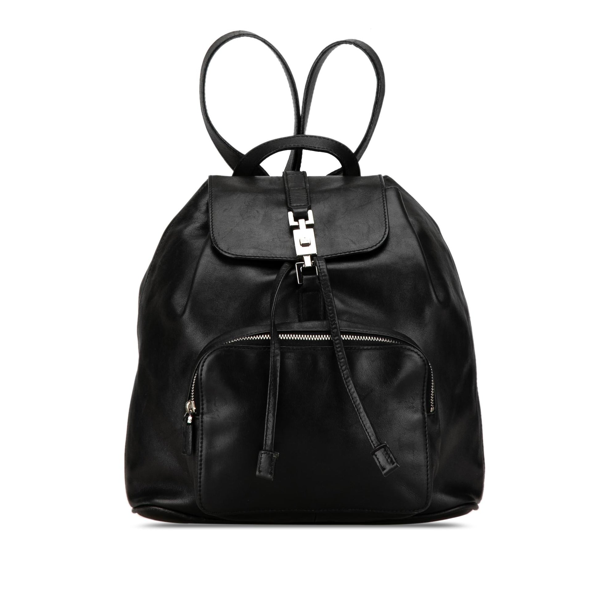 Gucci Jackie Backpack SHG-VVWUKO Leather Calf Black