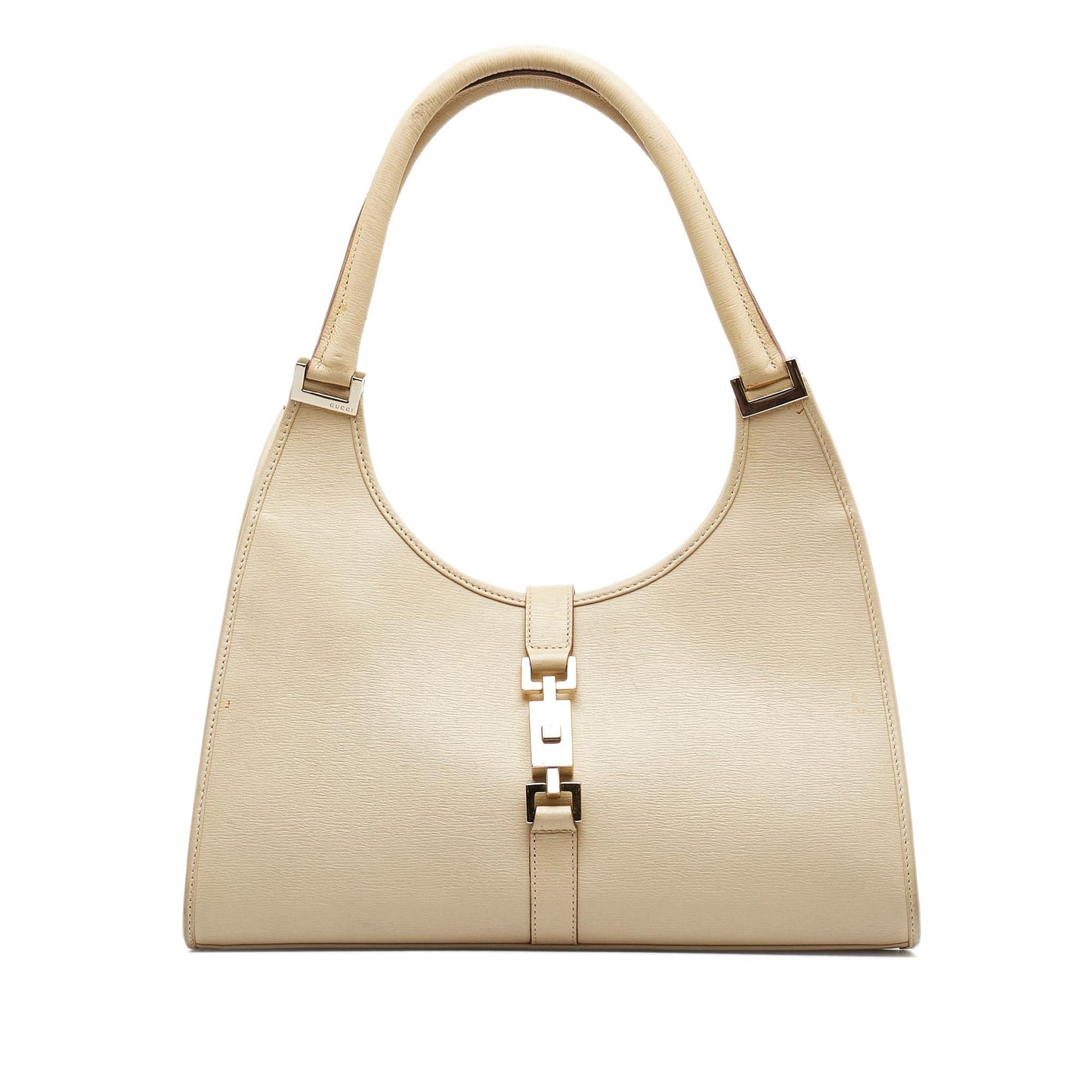 Gucci Jackie Bardot SHG-nnMyZA Leather Calf Brown Shoulder Bag