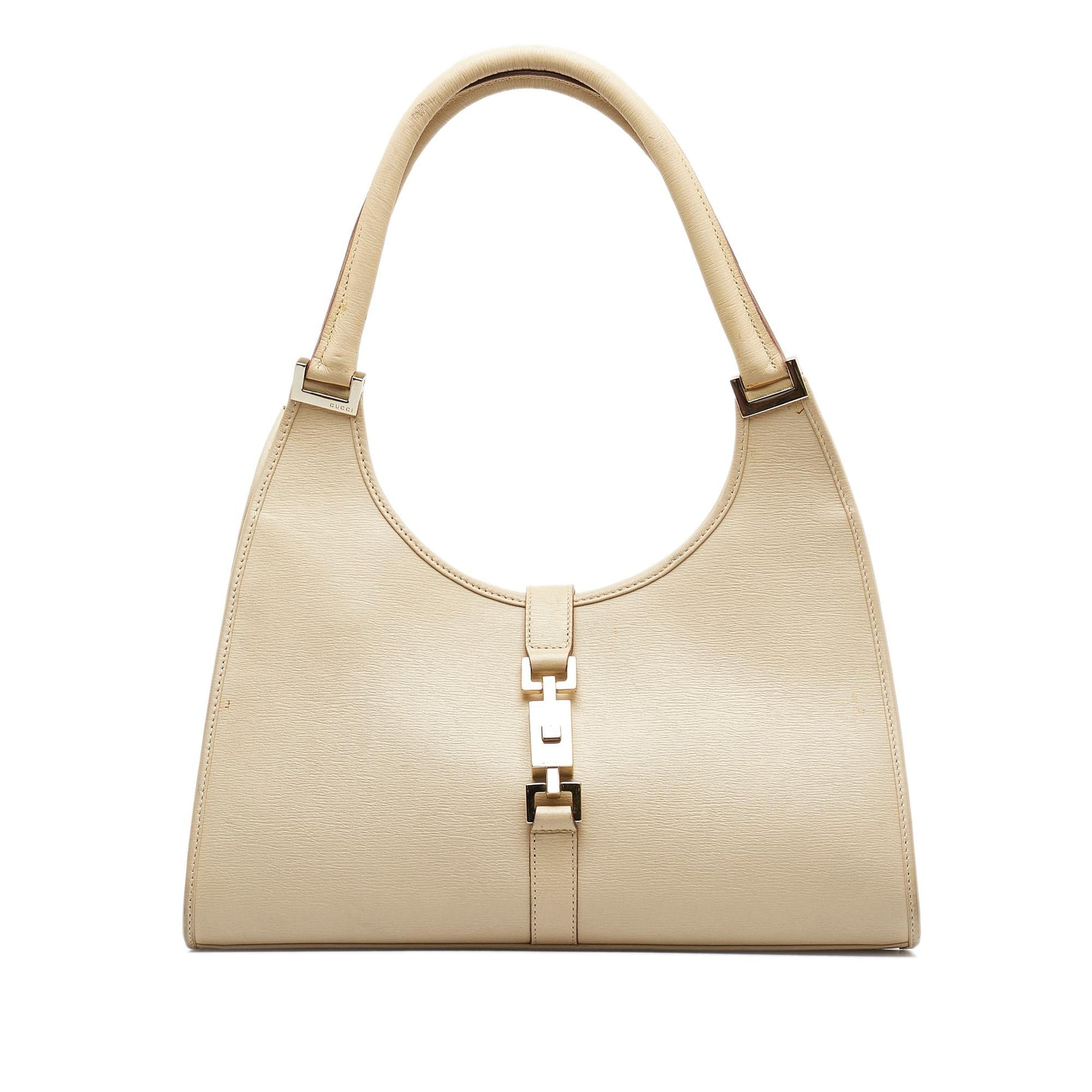 Gucci Jackie Bardot SHG-nnMyZA Leather Calf Brown Shoulder Bag
