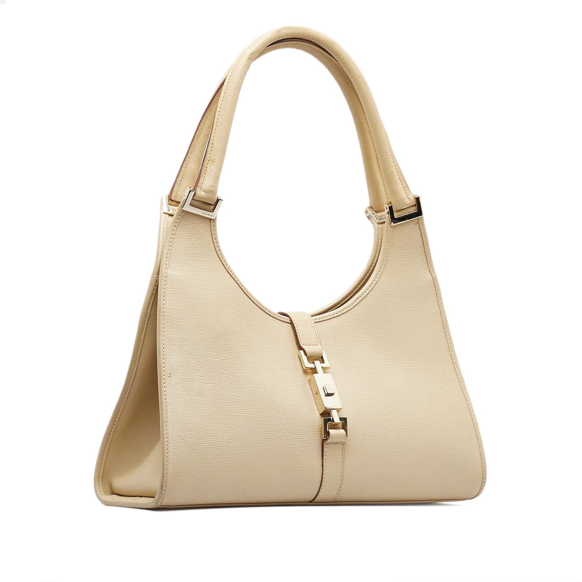 Gucci Jackie Bardot SHG-nnMyZA Leather Calf Brown Shoulder Bag