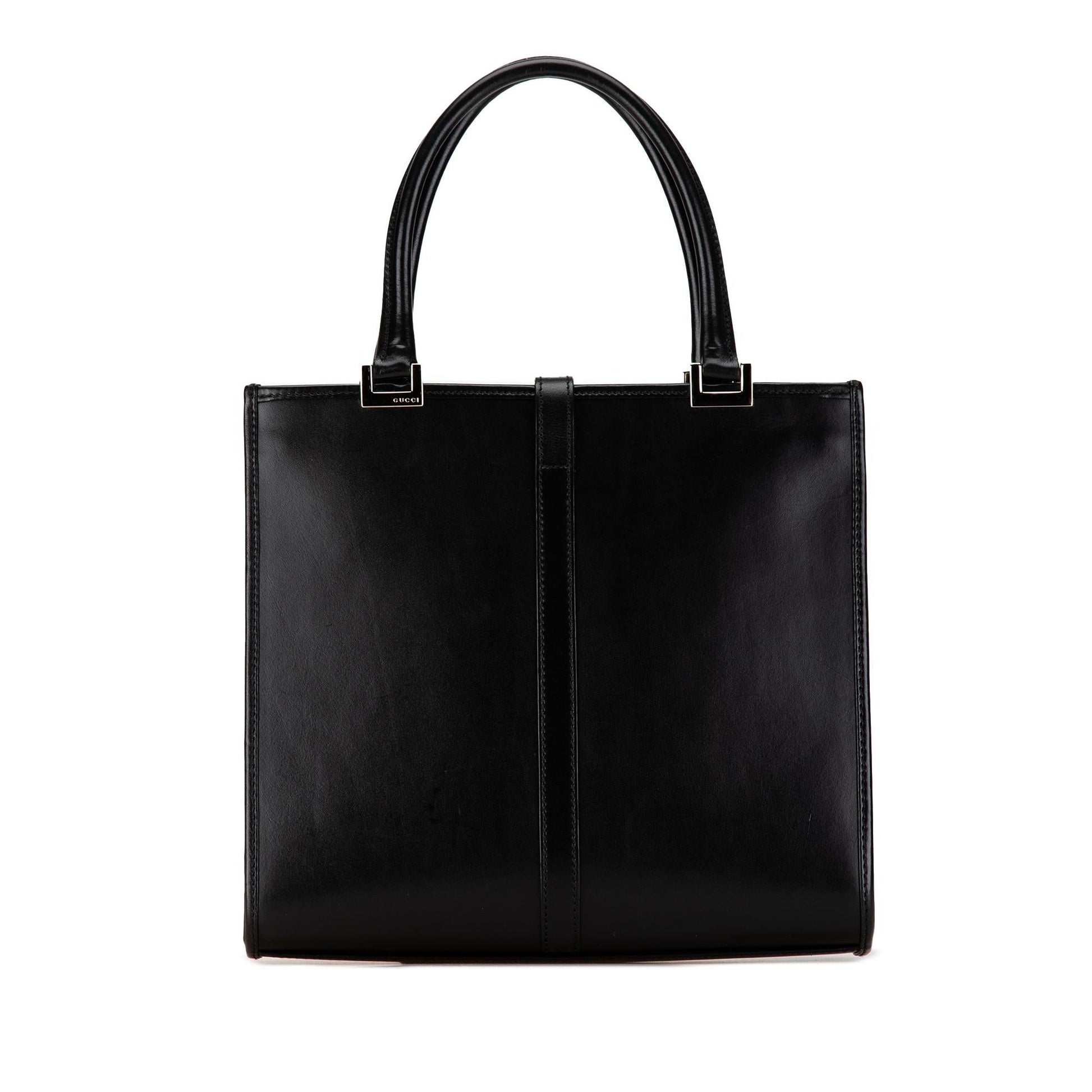 Gucci Jackie SHG-n6Riqp Leather Calf Black Satchel Bag