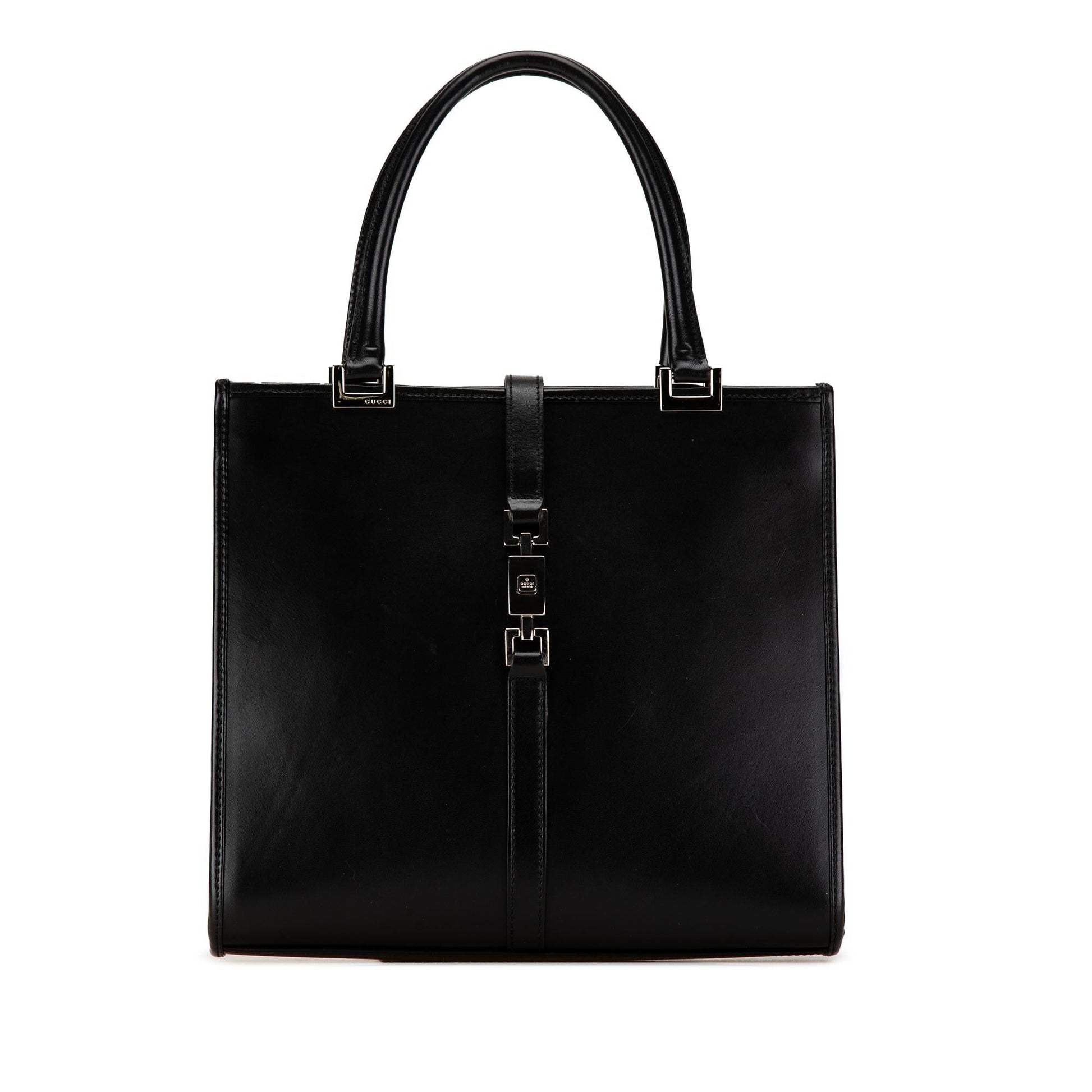 Gucci Jackie SHG-n6Riqp Leather Calf Black Satchel Bag