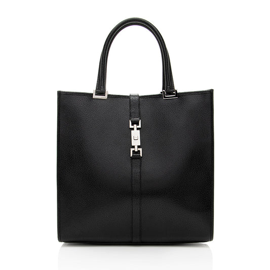 Gucci Jackie SHF Leather Black Tote Bag