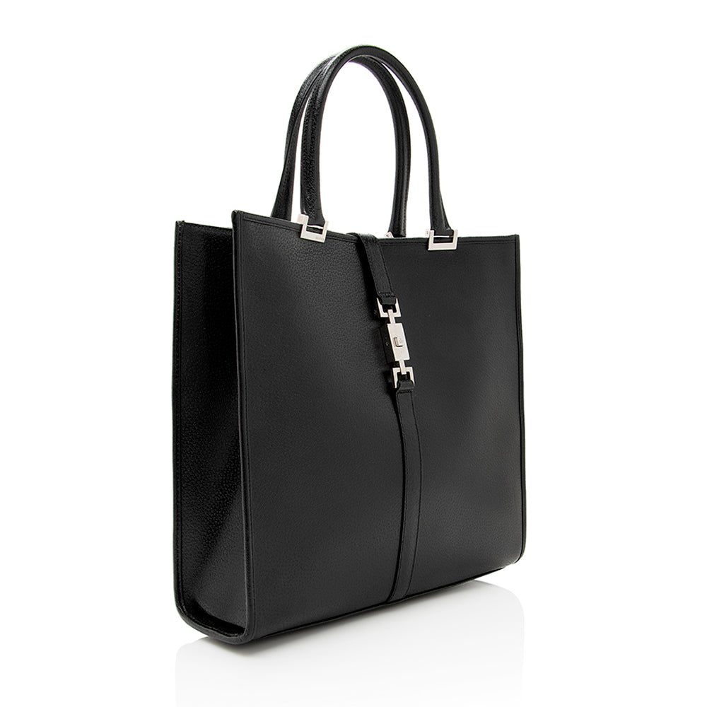 Gucci Jackie SHF Leather Black Tote Bag