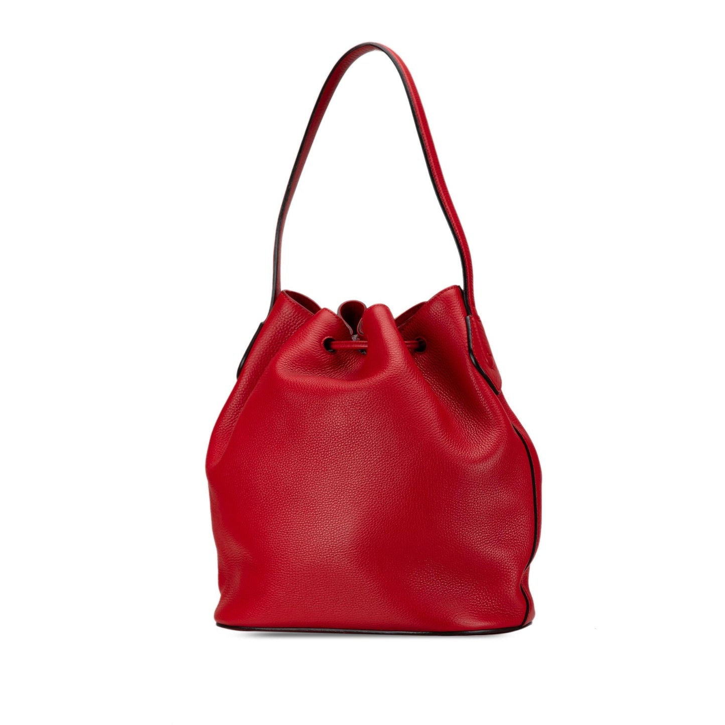 Gucci Lady Tassel SHG-uZdZdK Leather Calf Red Bucket Shoulder Bag