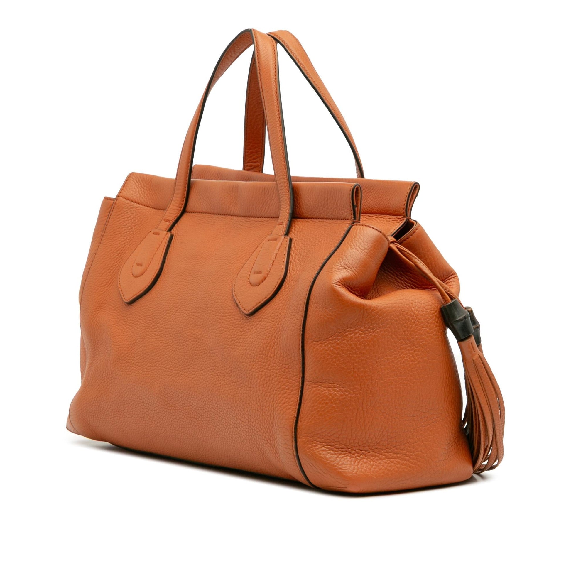 Gucci Lady Tassel Leather Top Handle Travel Bag