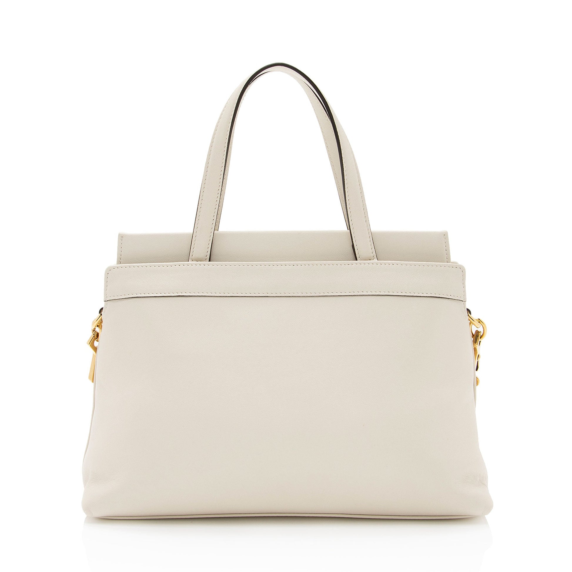 Gucci Interlocking G SHF-sjQV4q Calf Calfskin White Top Handle Tote Bag