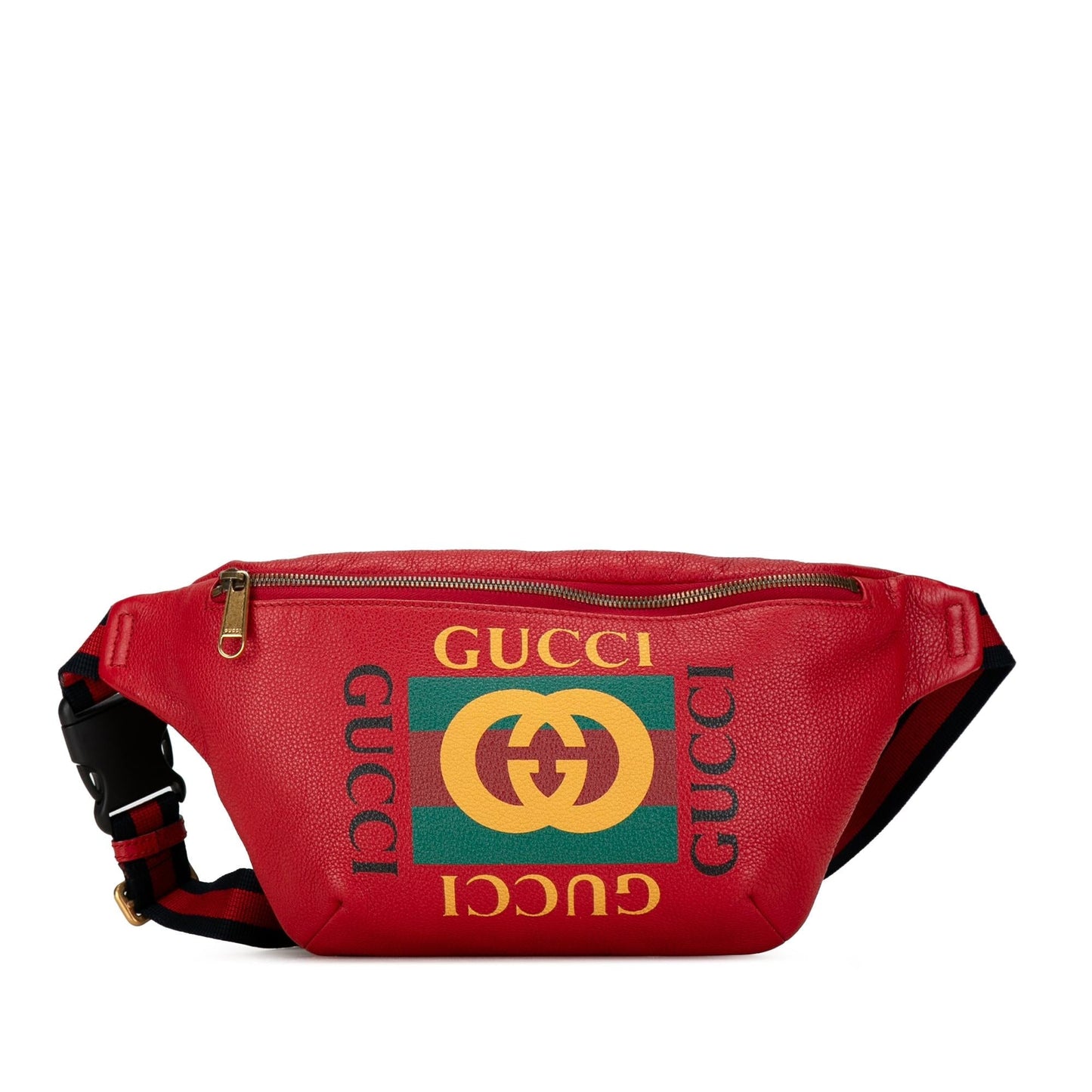 Gucci Belt SHG-sHPARA Leather Calf Red Logo Accessory