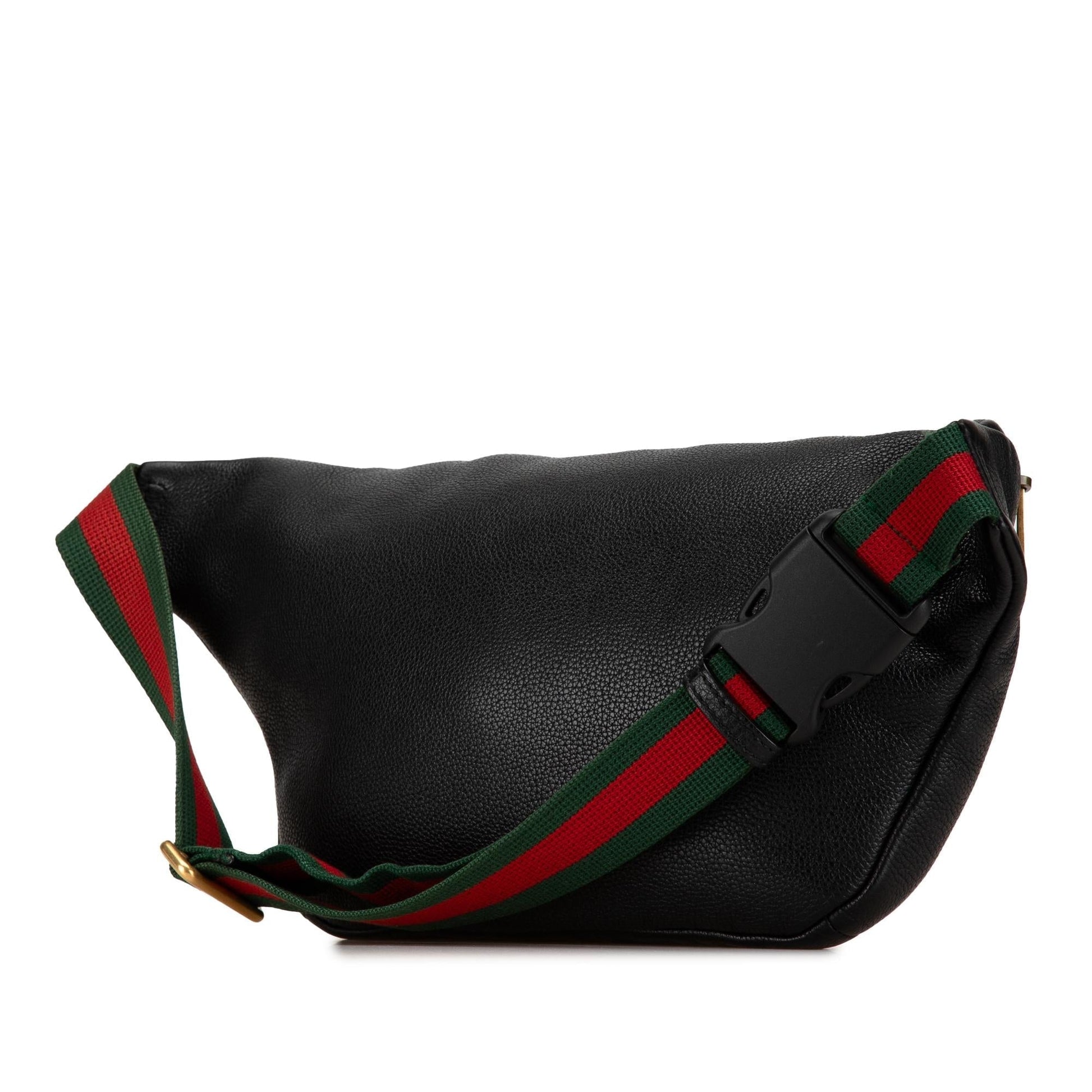 Gucci Belt SHG-kNsWmz Leather Calf Black Logo Accessory