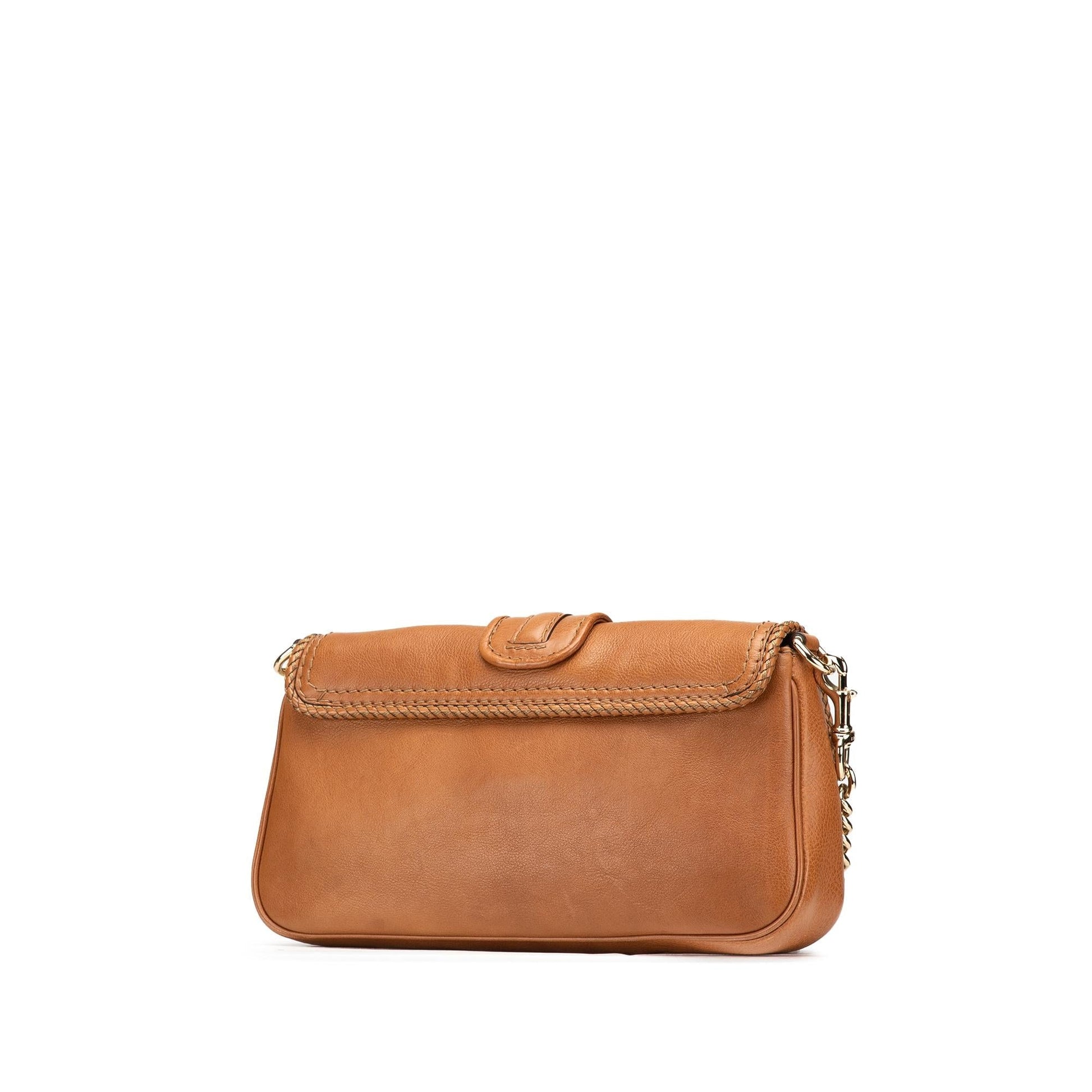 Gucci Marrakech Leather Calf Brown Shoulder Bag Shoulder Bag
