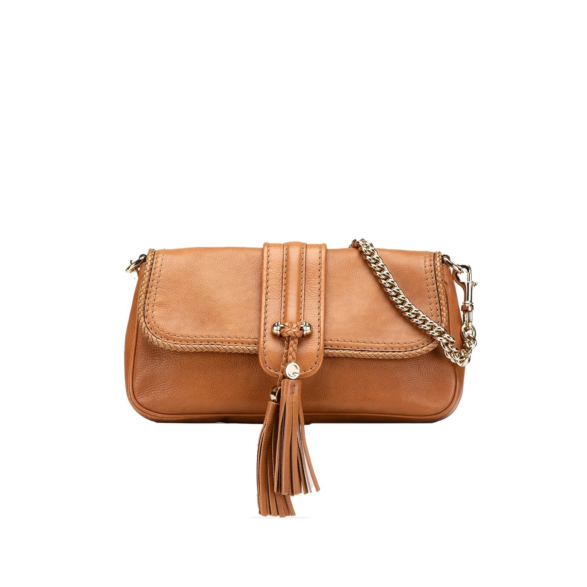Gucci Marrakech Leather Calf Brown Shoulder Bag