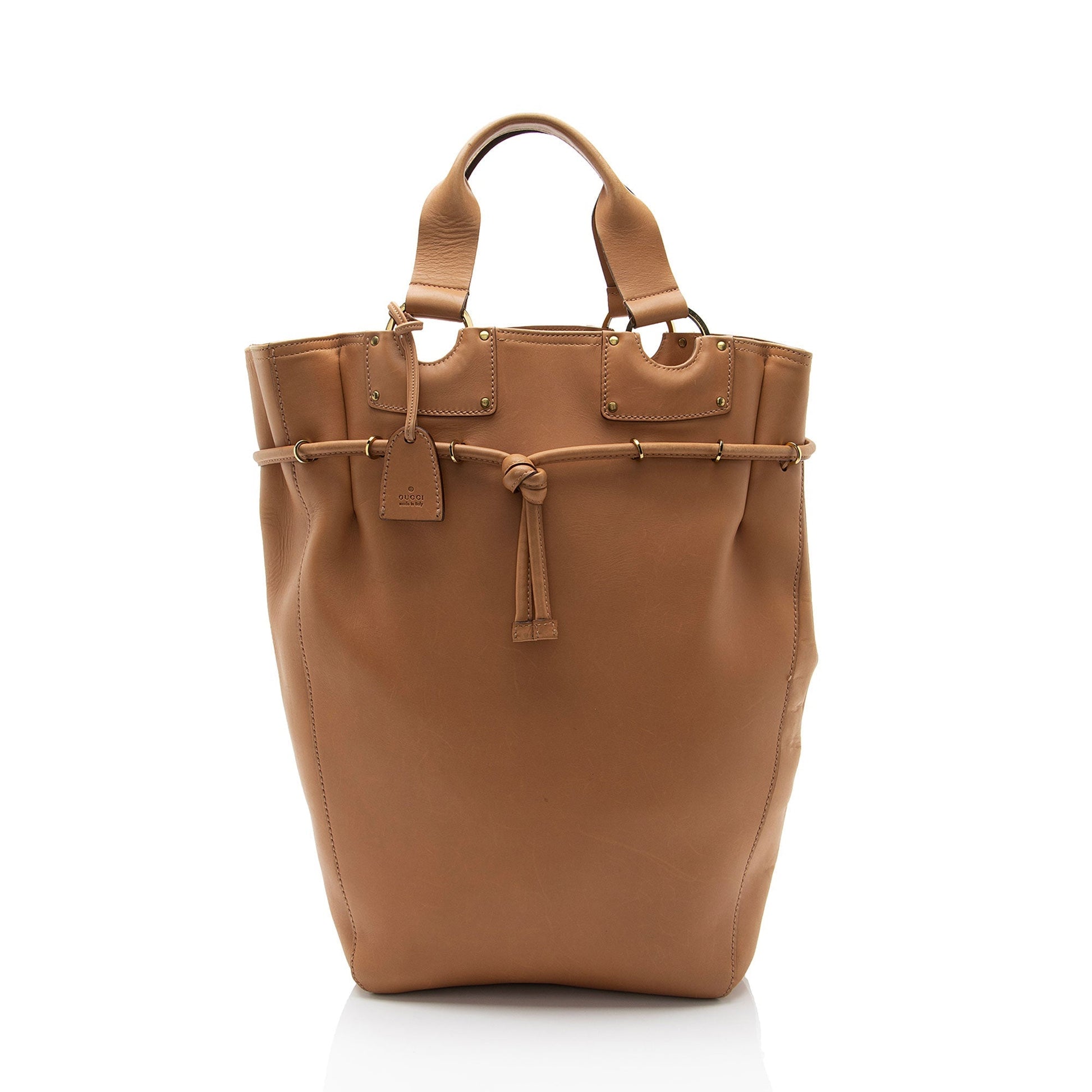 Gucci Drawstring N S SHF-33ZFKH Leather Brown Jewelry