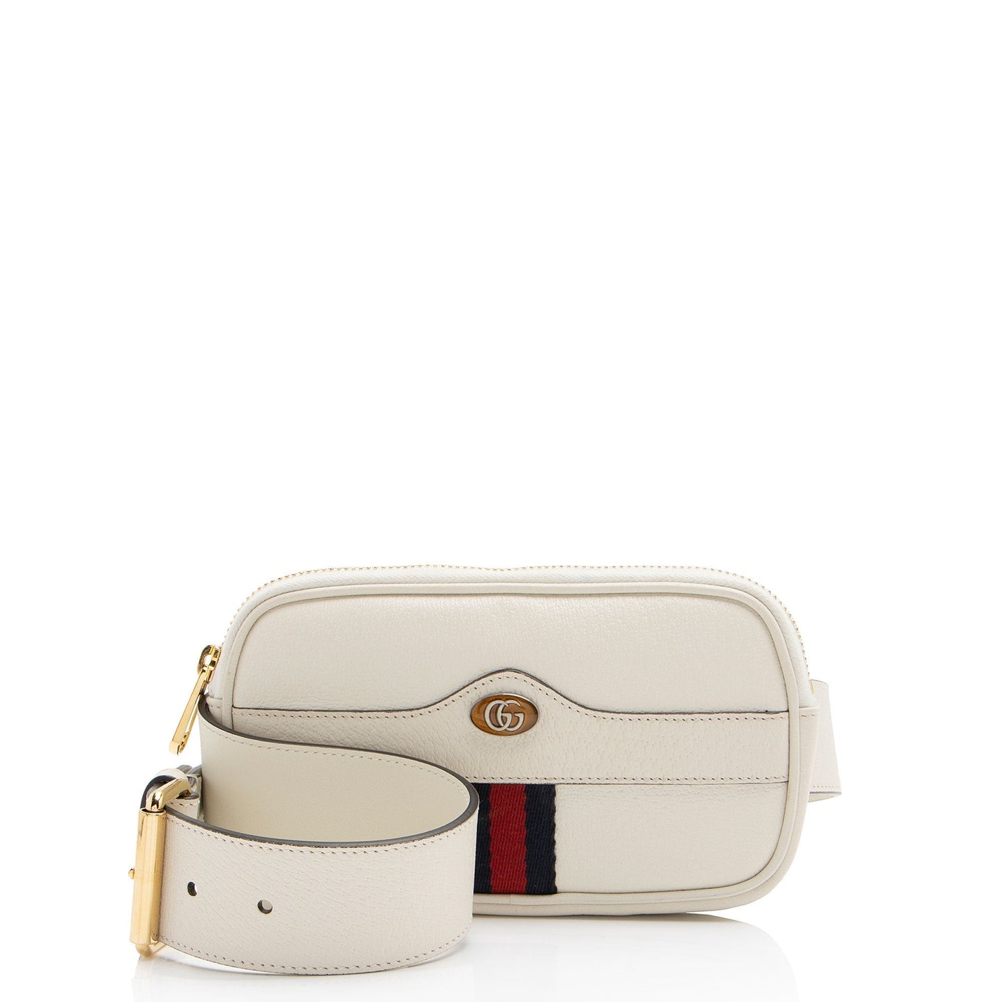 Gucci Ophidia Belt - Size 34 Leather Nylon White Accessory