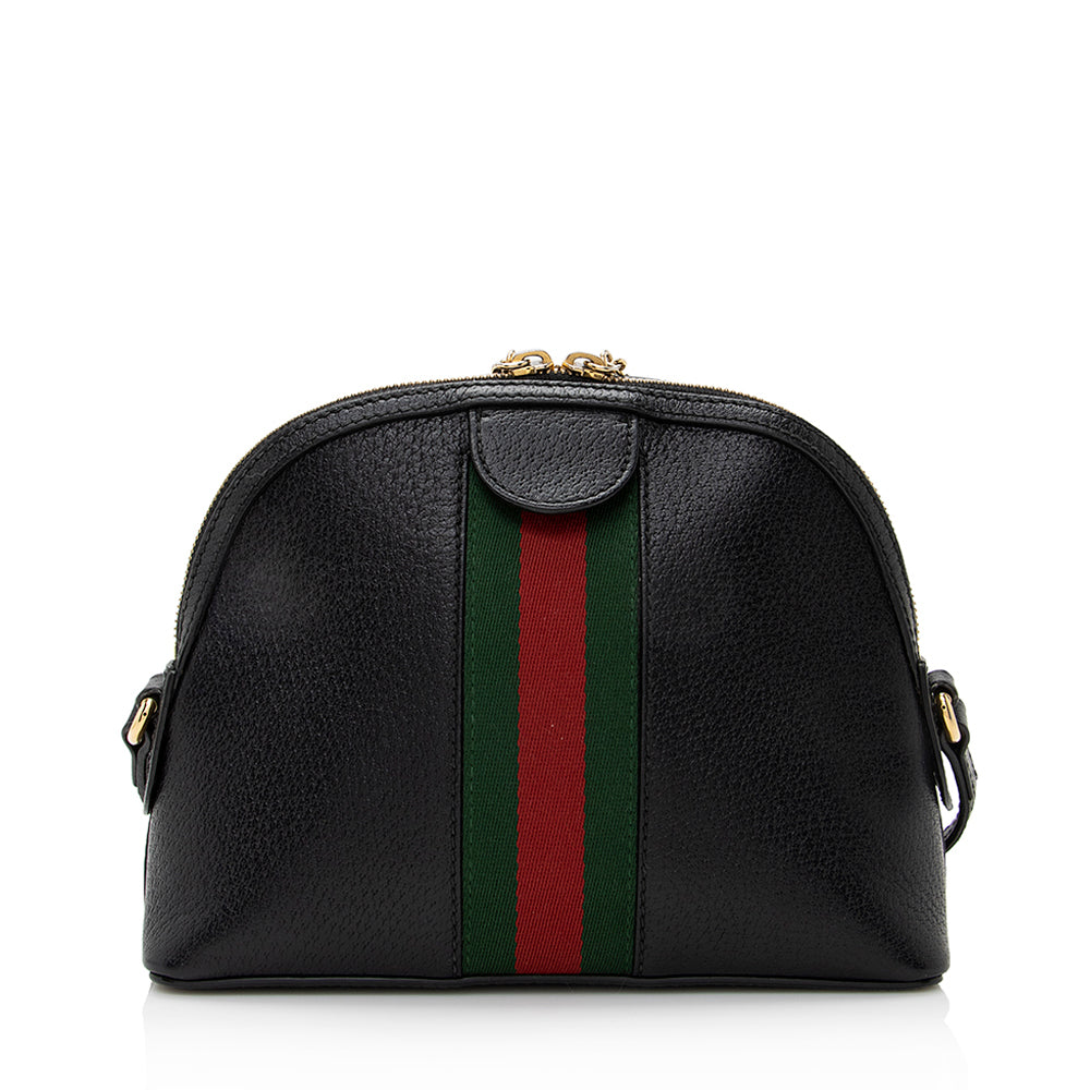 Gucci Ophidia Dome SHF Leather Nylon Black Small Crossbody Bag 3