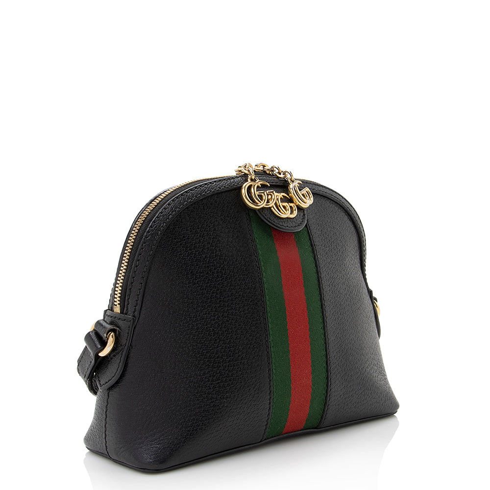 Gucci Ophidia Dome SHF Leather Nylon Black Small Crossbody Bag 3