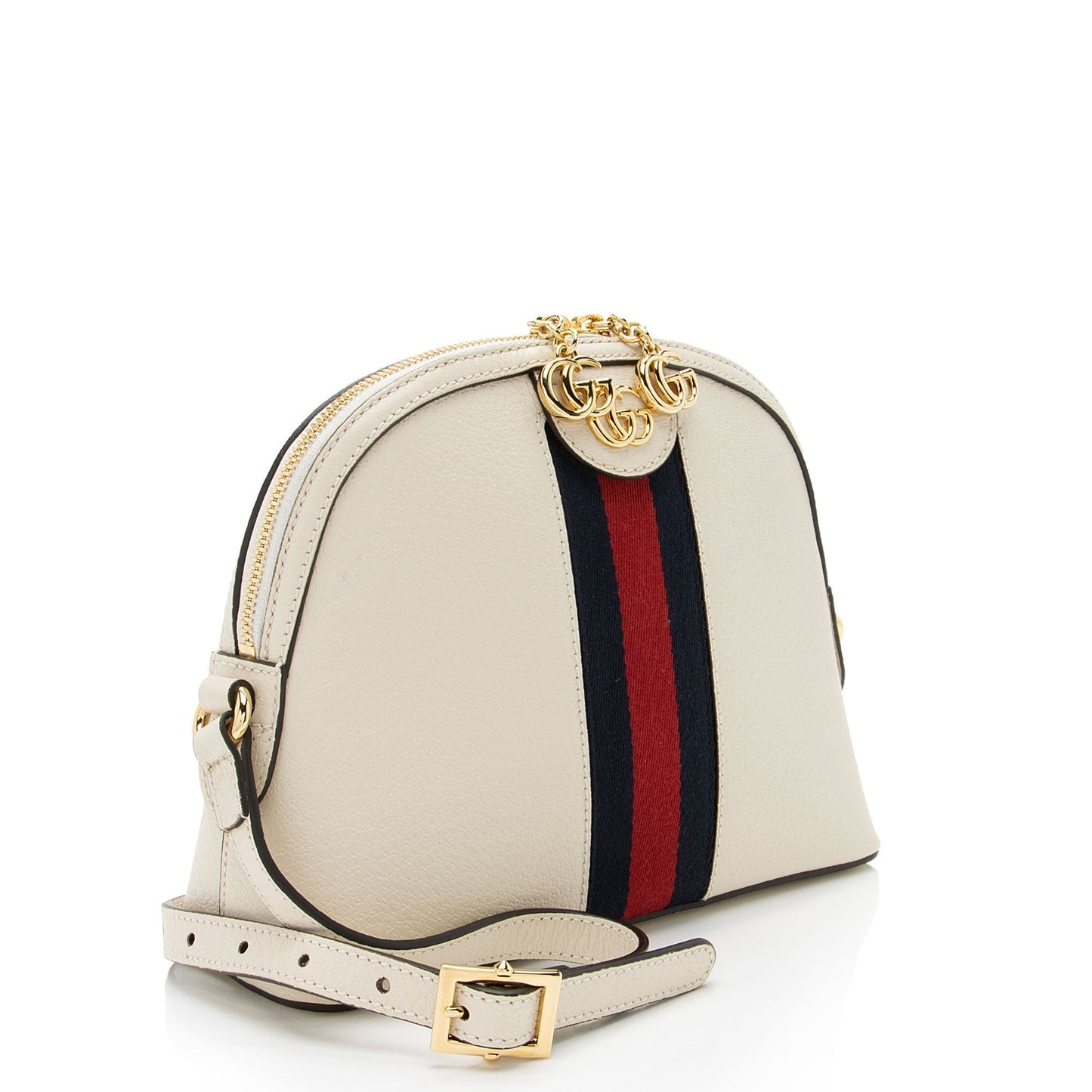 Gucci Ophidia Dome Leather Nylon White Small Shoulder Bag Bag 1